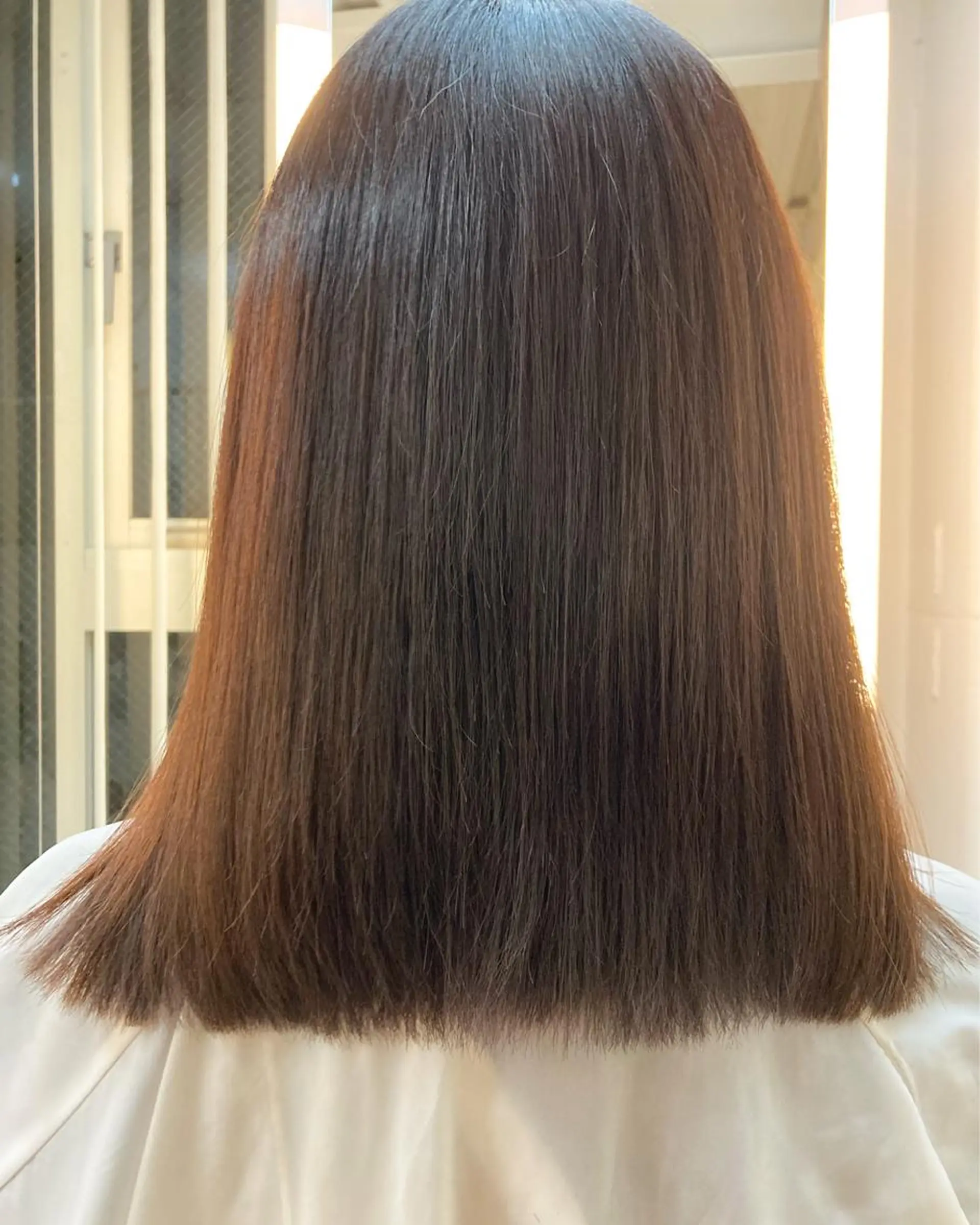 ミディアム 縮毛矯正 酸性ストレート 新井 翼/銀座 メンズ◎ショート女子のヘアスタイル