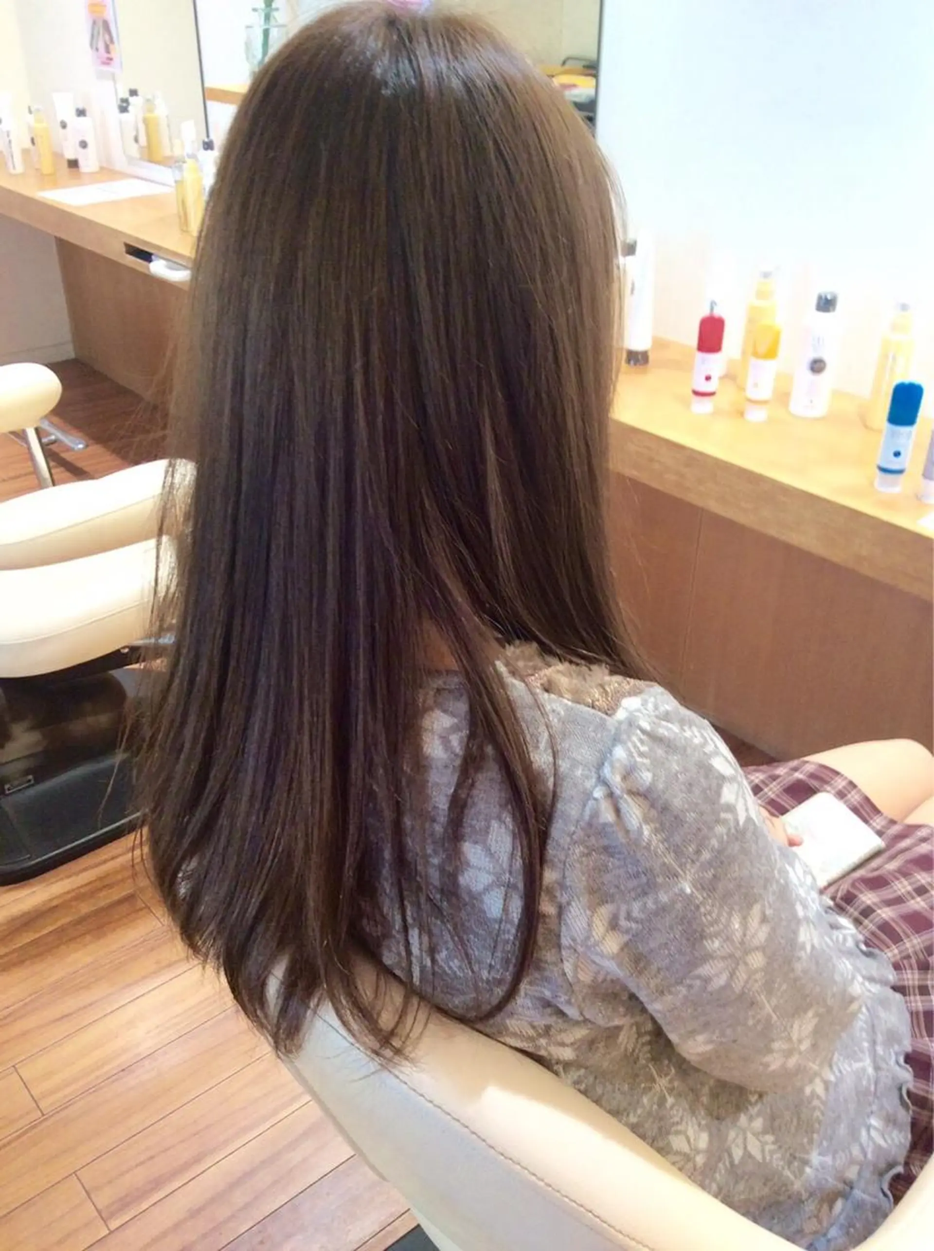 ロング 大場 優のヘアスタイル