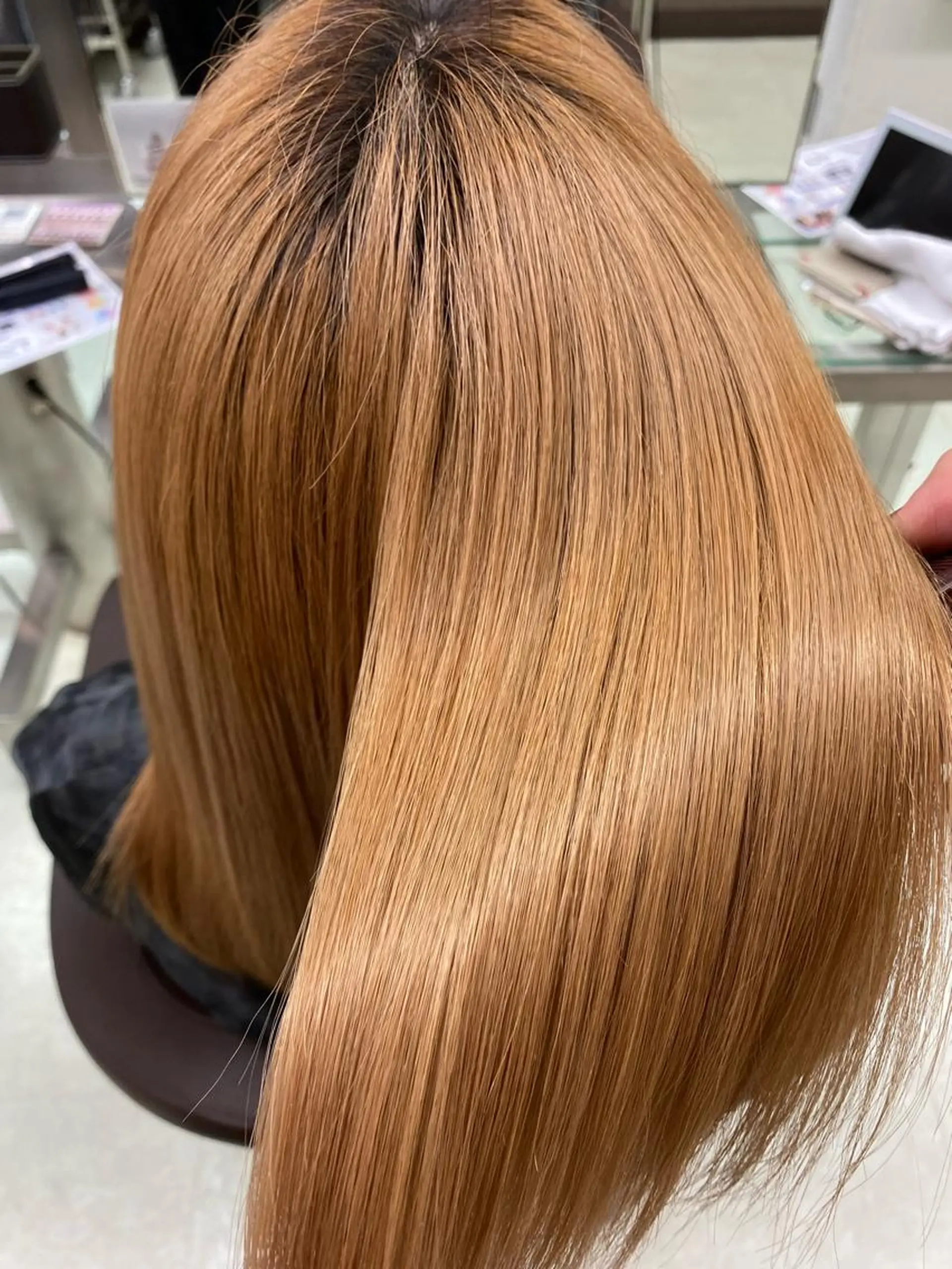 セミロング カラー ブリーチ クロスパーマ🥇韓国 ヘア🇰🇷濵田航希のヘアスタイル