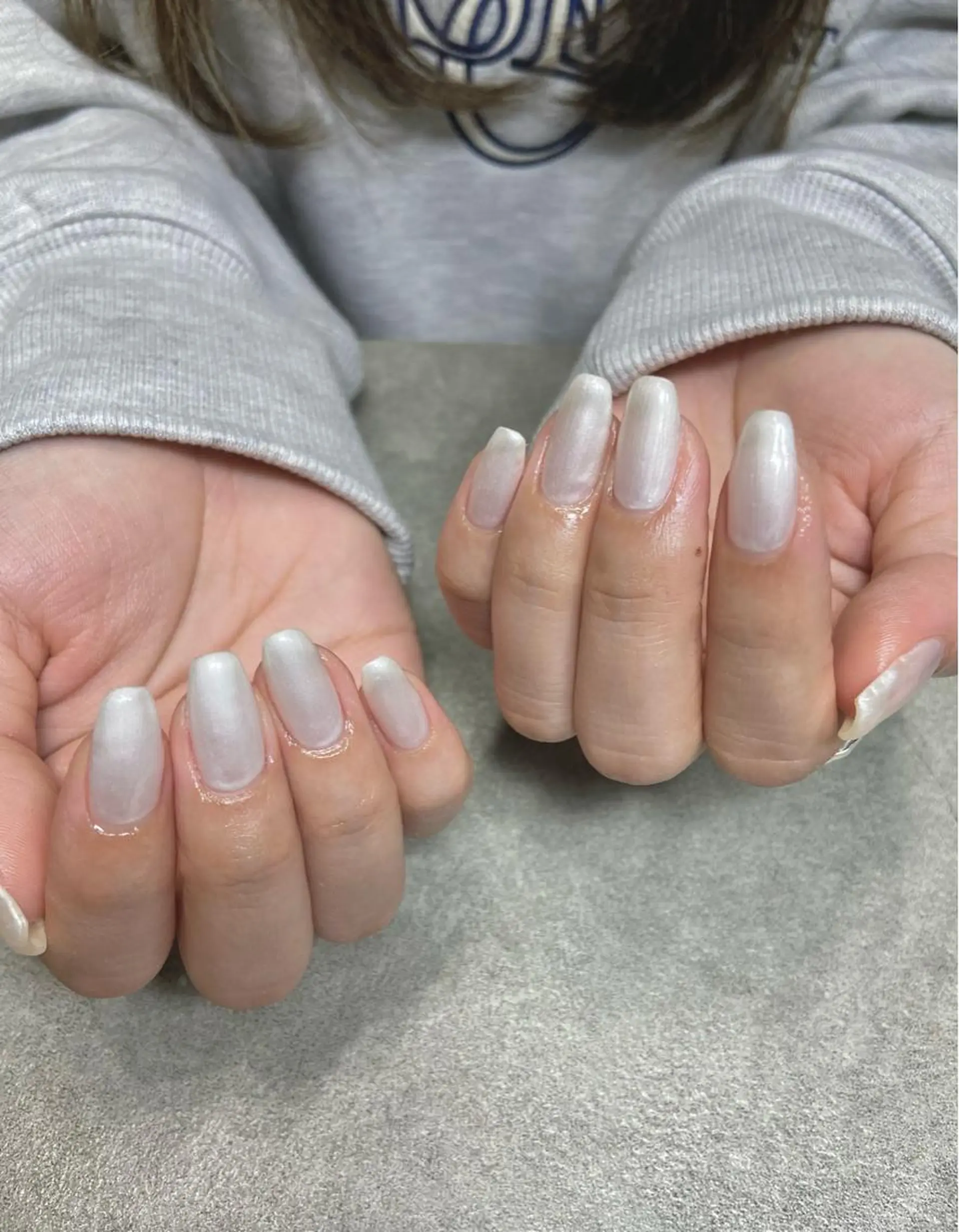 ネイル シンプルネイル ブライダルネイル ホワイト salon de oct.のネイルデザイン