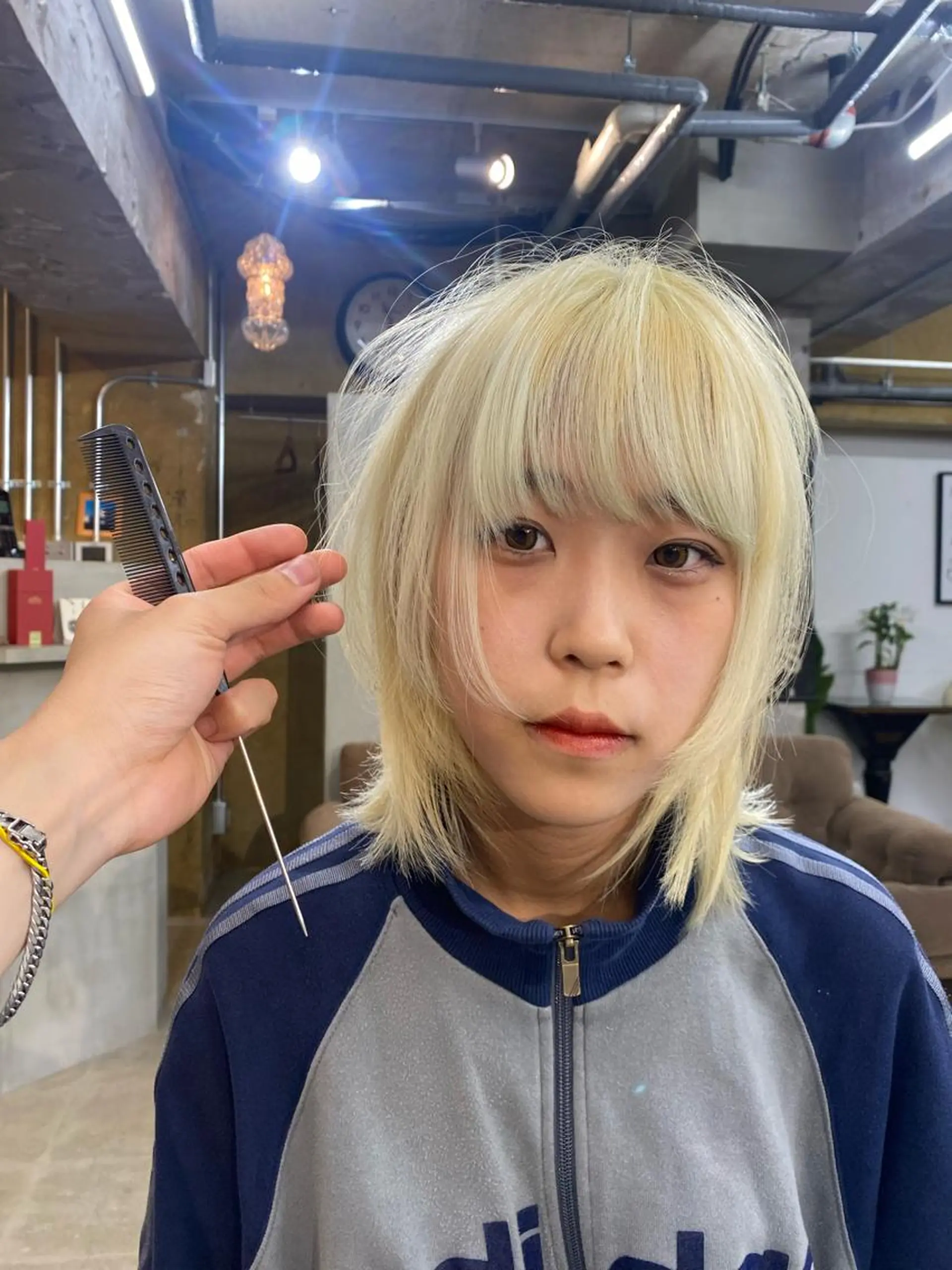 ミディアム カラー ブリーチ ケアブリーチ ヘアカラー Agu  hair rupia 金沢店所属・金沢美容室/ 艶髪/夜営業/JINのヘアスタイル