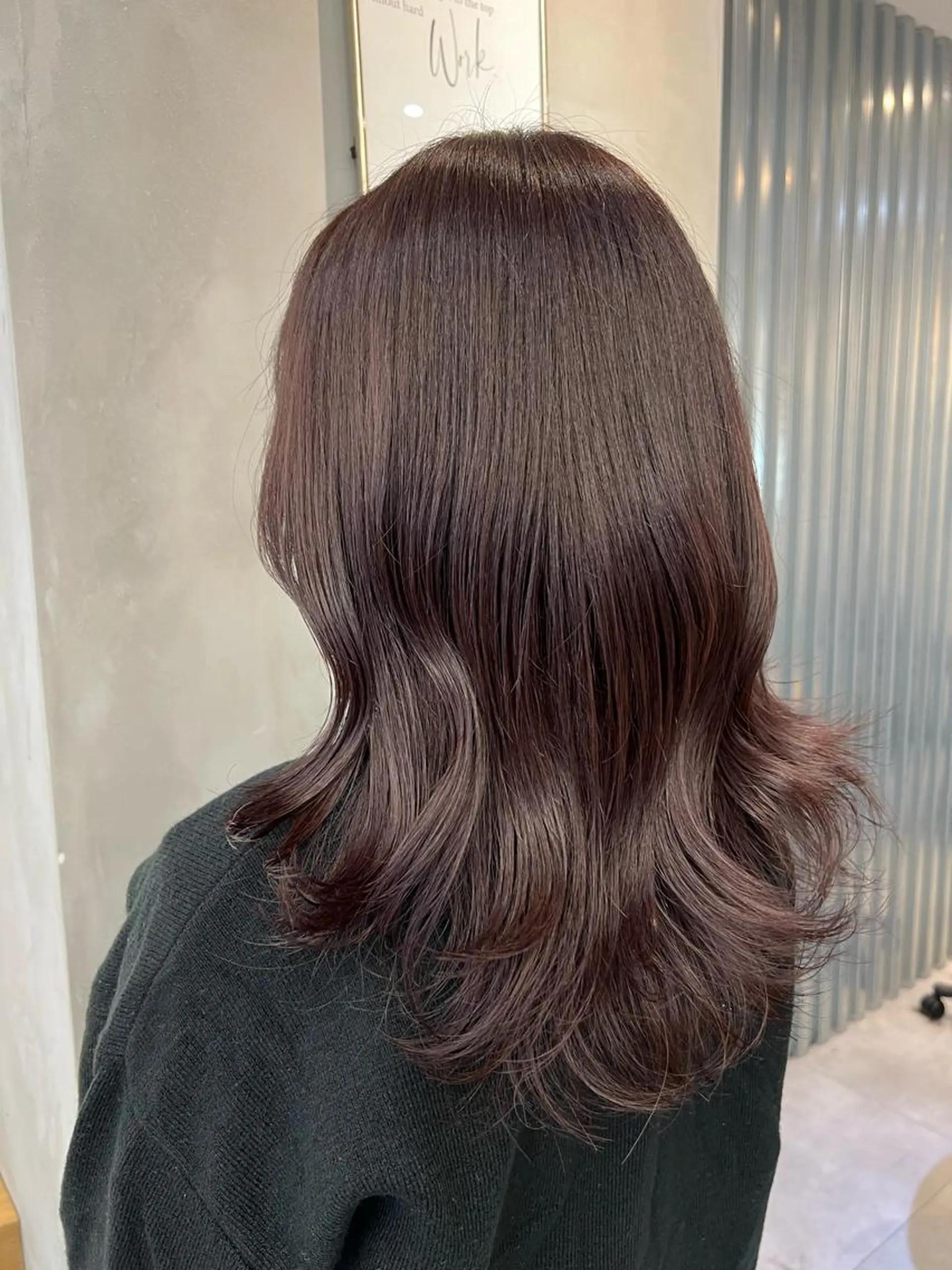 セミロング ヘアカラー ♡可愛い艶髪特化♡ 艶髪先生のヘアスタイル