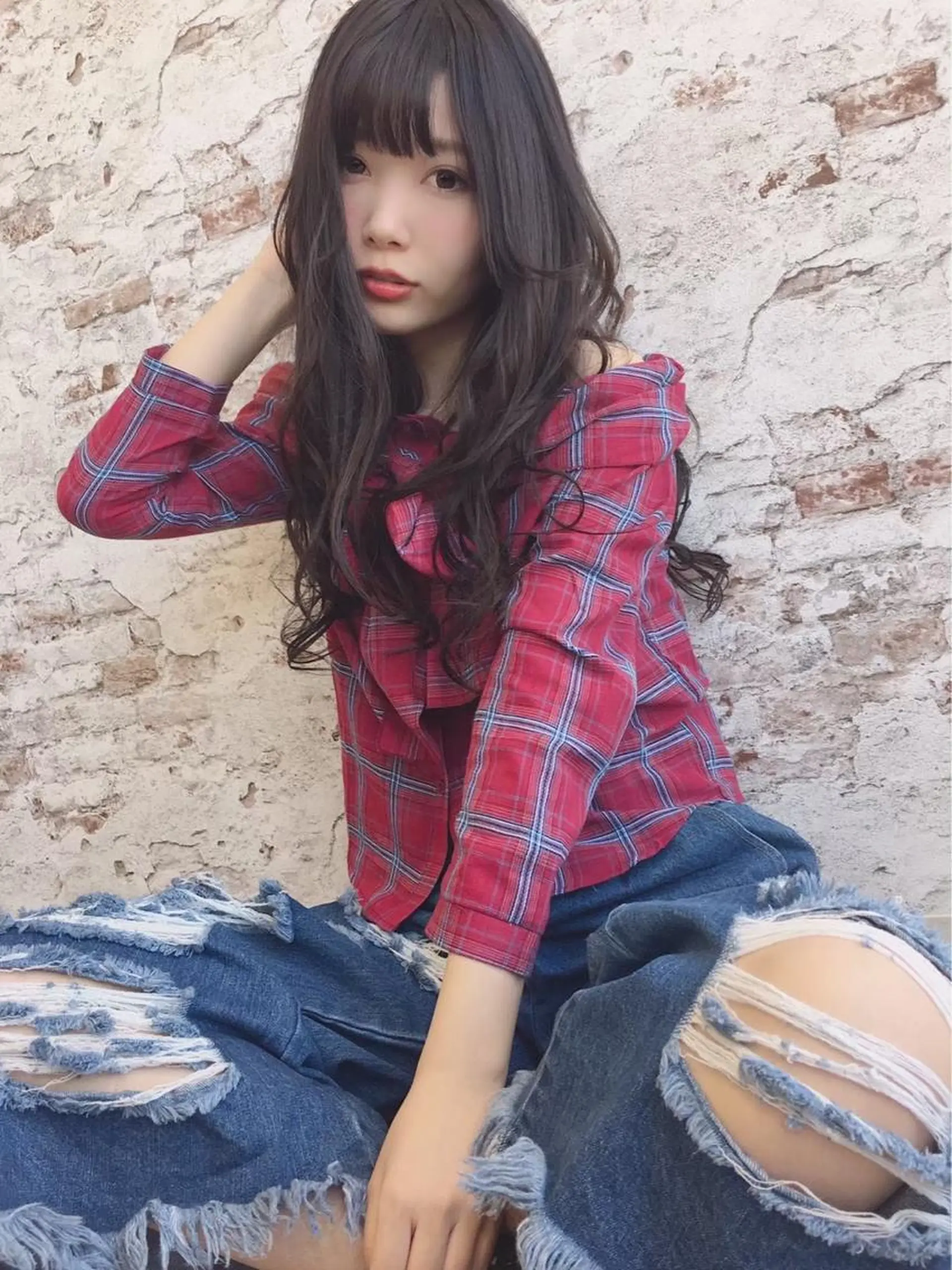 ロング 豊中/メンズ特化 岡田 龍之介のヘアスタイル