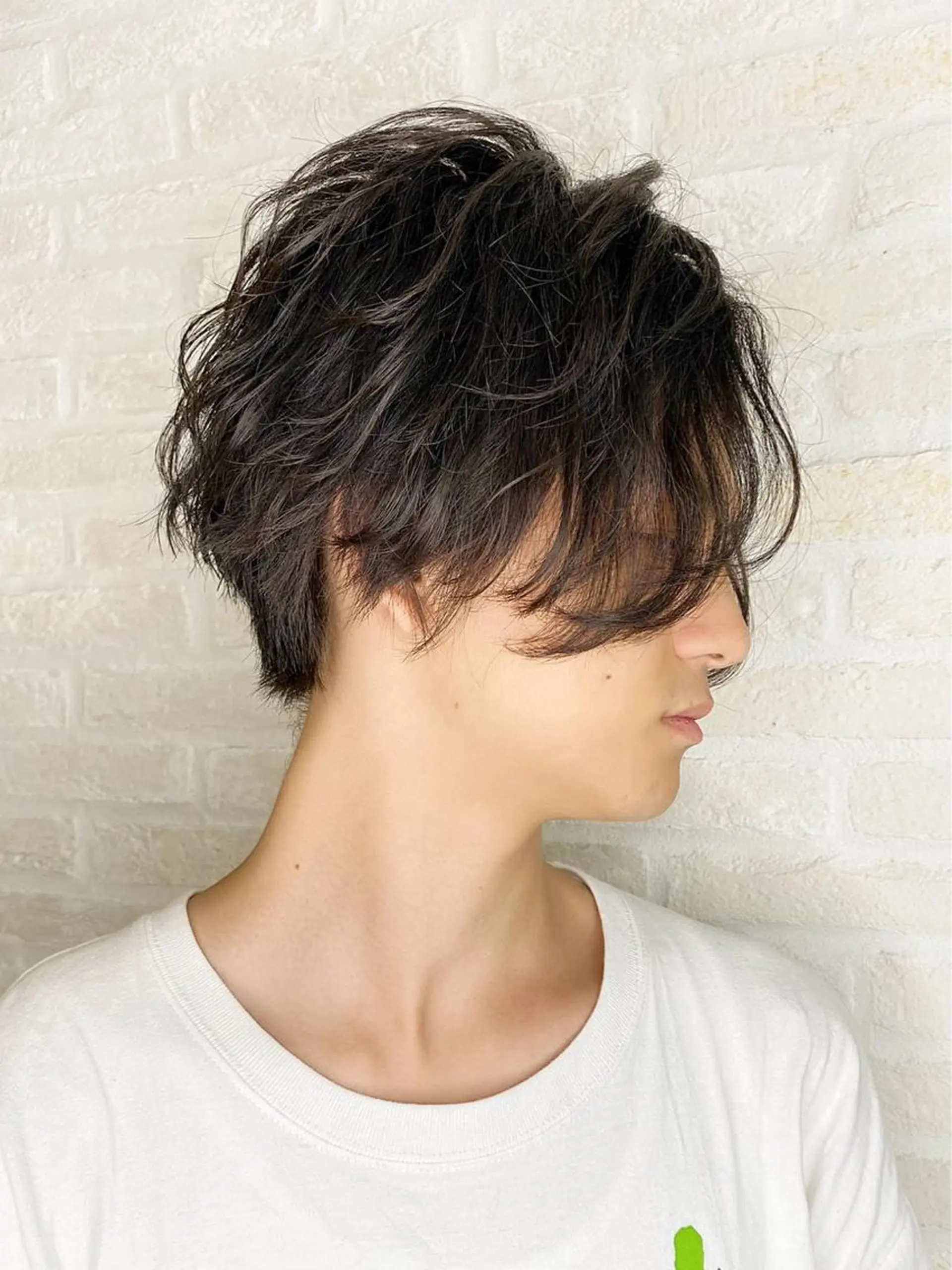 ミディアム パーマ メンズ カット パーマ Soleria所属・艶髪/酸性ストレート 根本零のヘアスタイル