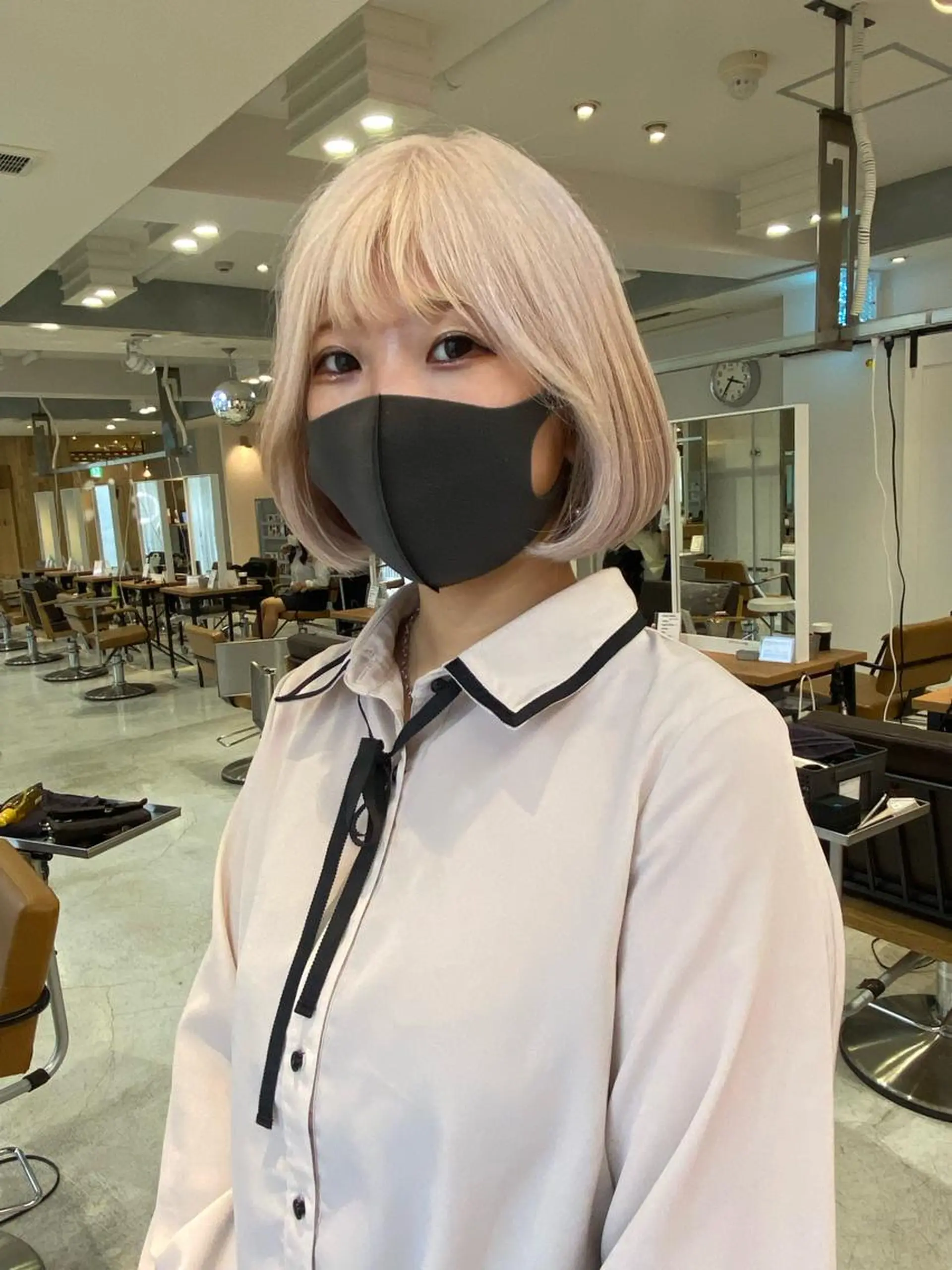 ミディアム カラー バレイヤージュ ブリーチ ケアブリーチ ダブルカラー ハイライトカラー welring hair salon所属・welring hair salonのヘアスタイル