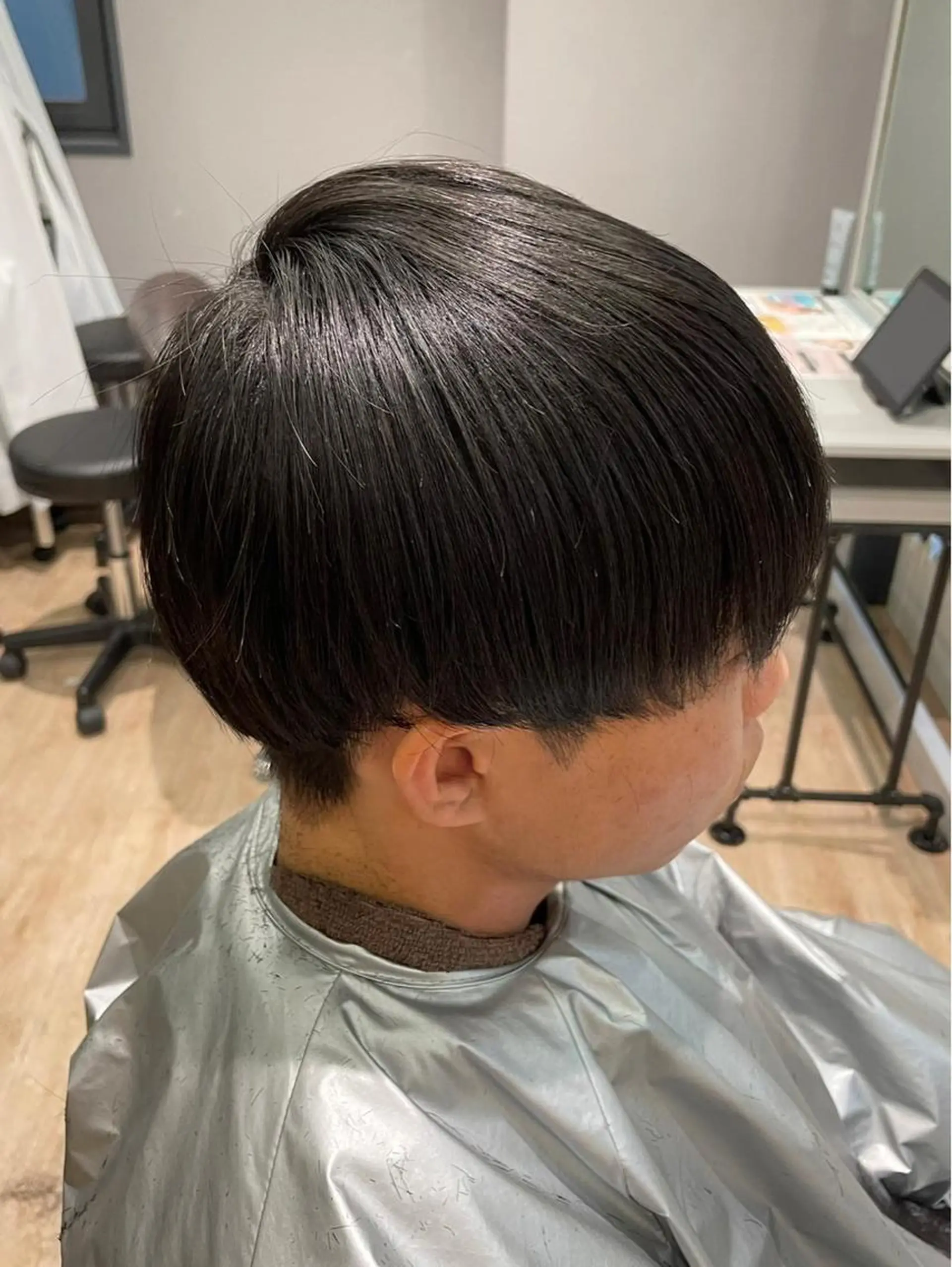 ミディアム メンズ 縮毛矯正 EXCIA 西梅田店【エクシア】所属・EXCIA 西梅田のヘアスタイル