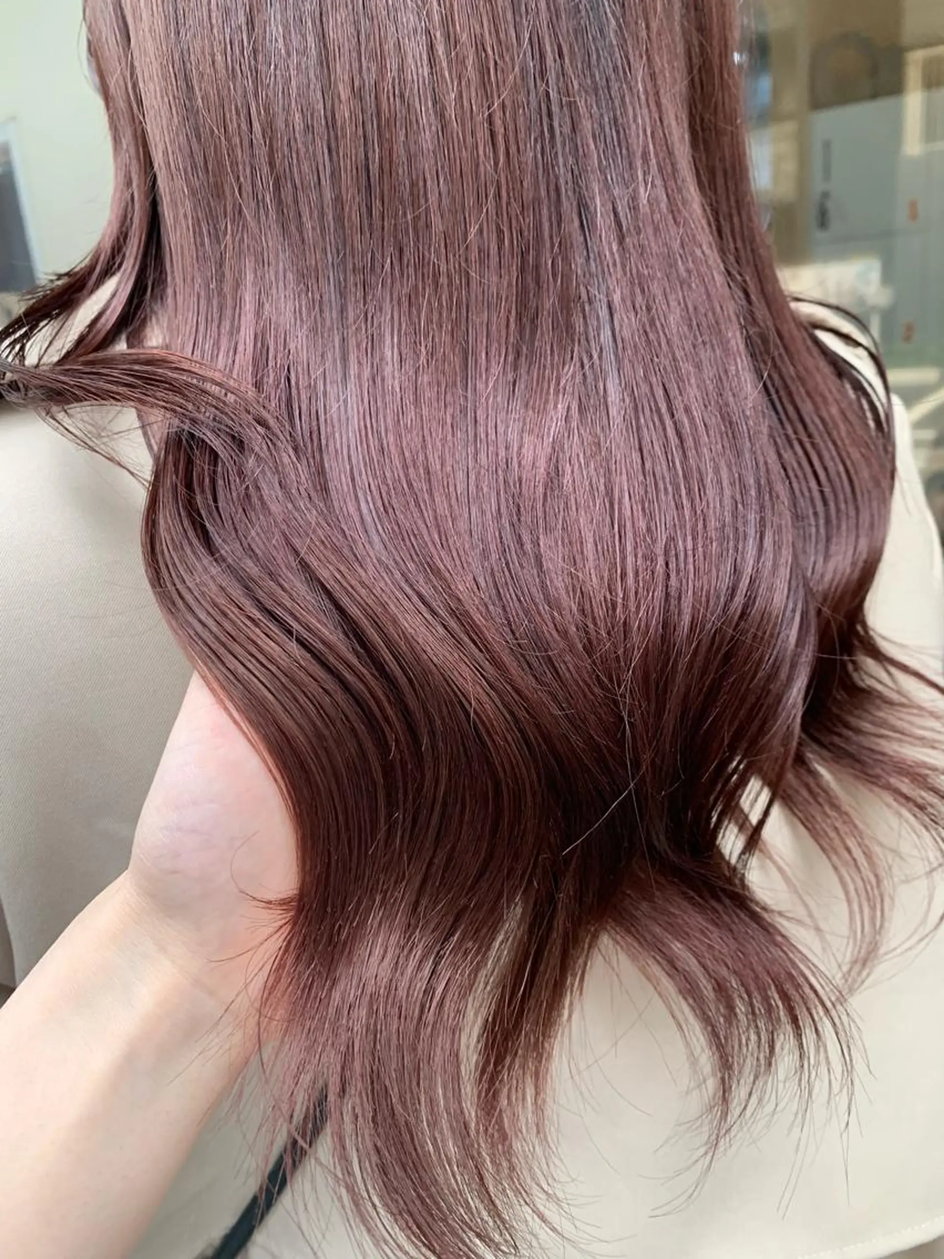 ロング ヘアカラー トリートメント 田中 優衣のヘアスタイル