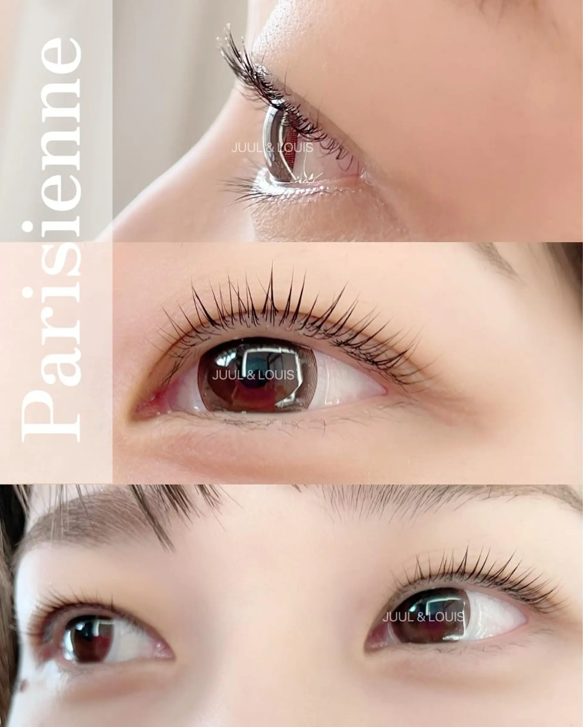 マツエク・マツパ 束感まつ毛 パリジェンヌラッシュリフト マツパ まつげのお店 JUUL & LOUIS ｼﾞｭｰﾙｱﾝﾄﾞﾙｲｽ所属・JUUL&LOUIS 福藤 瞳のエステ・リラクイメージ