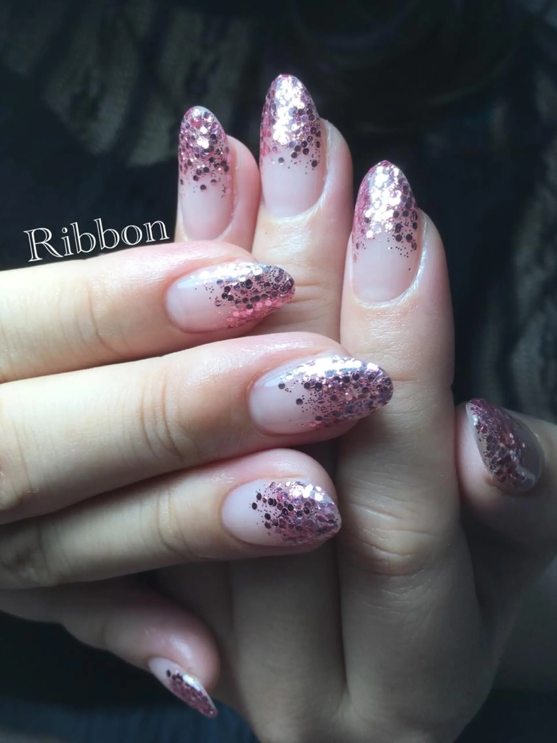 ネイル ラメ(グリッター) トップネイリスト Ribbon立川店のネイルデザイン