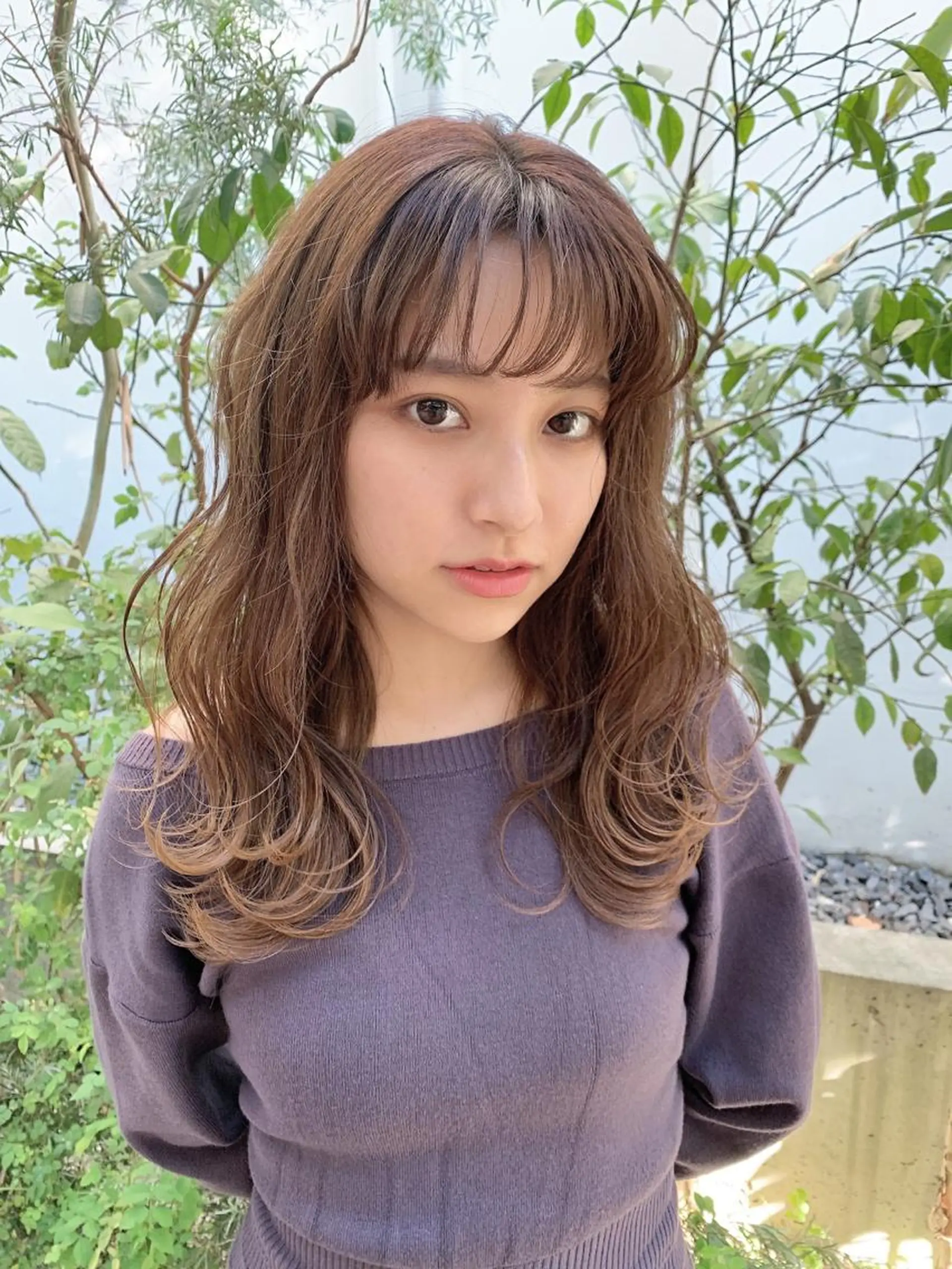 カラー 透明感/オリーブ/ グレージュ/YUKAのヘアスタイル