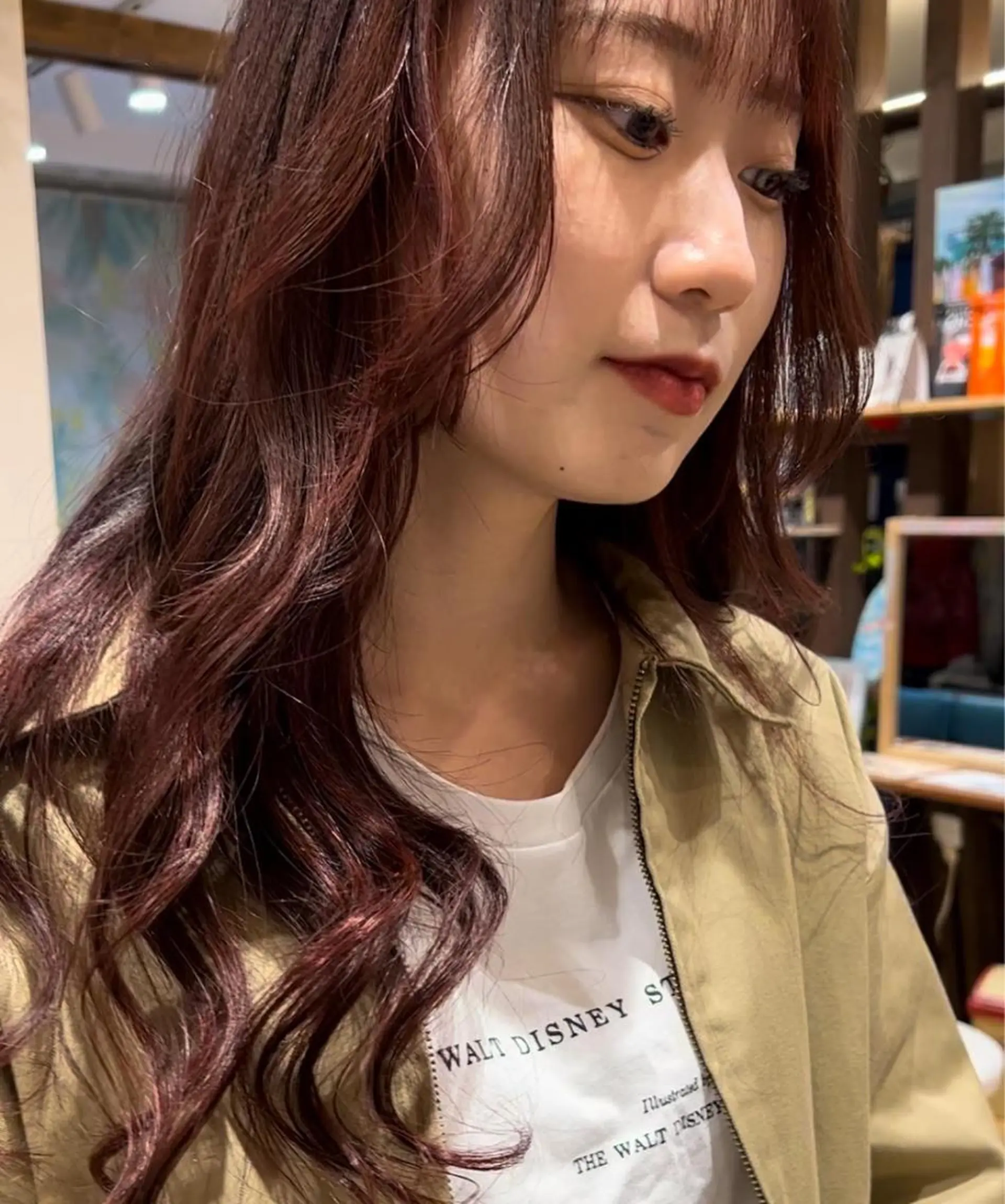 ロング ヘアカラー ハイトーン/ ダブルカラー/透明感のヘアスタイル