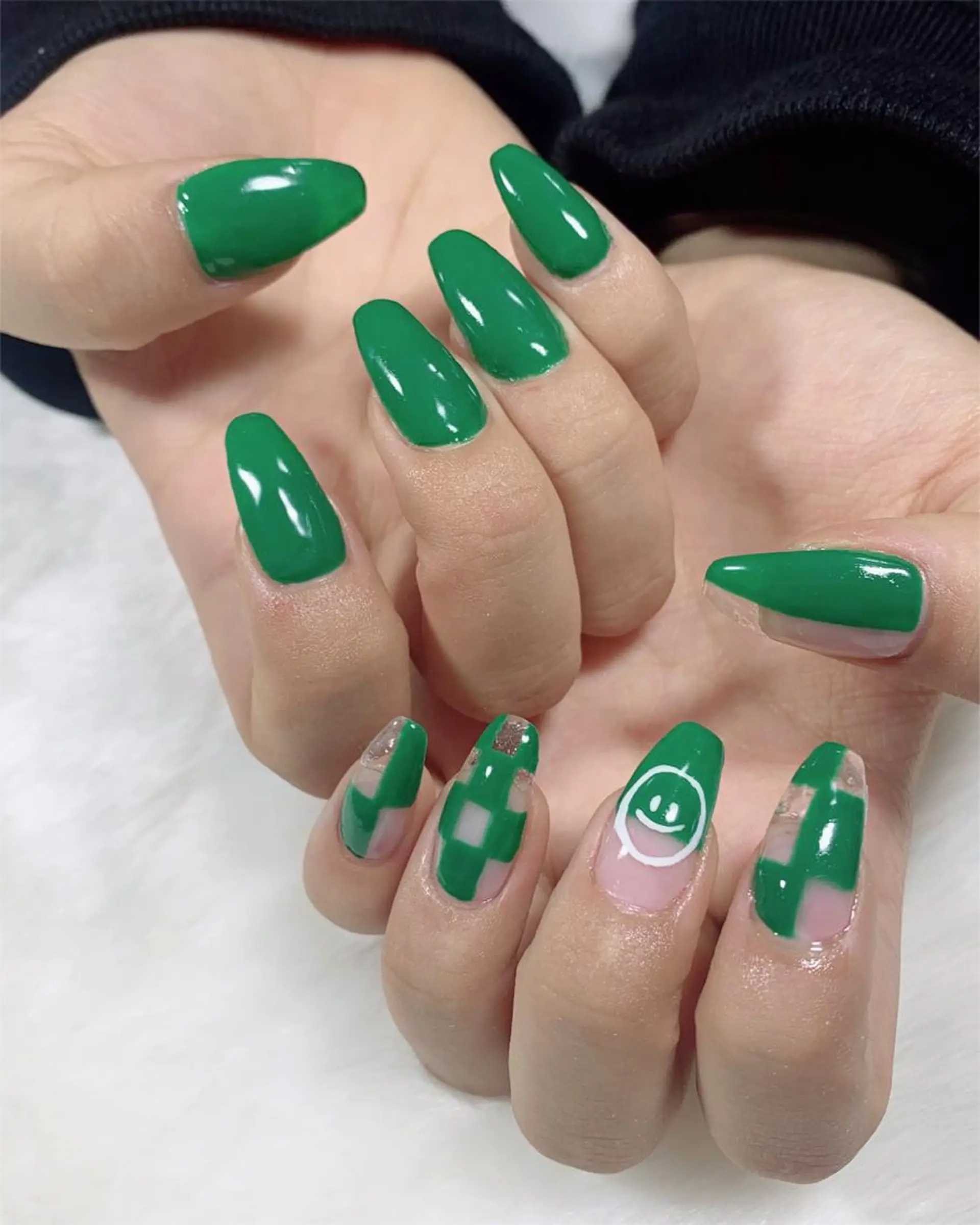 ネイル 長さ出し 持ち込み salon EMANのネイルデザイン