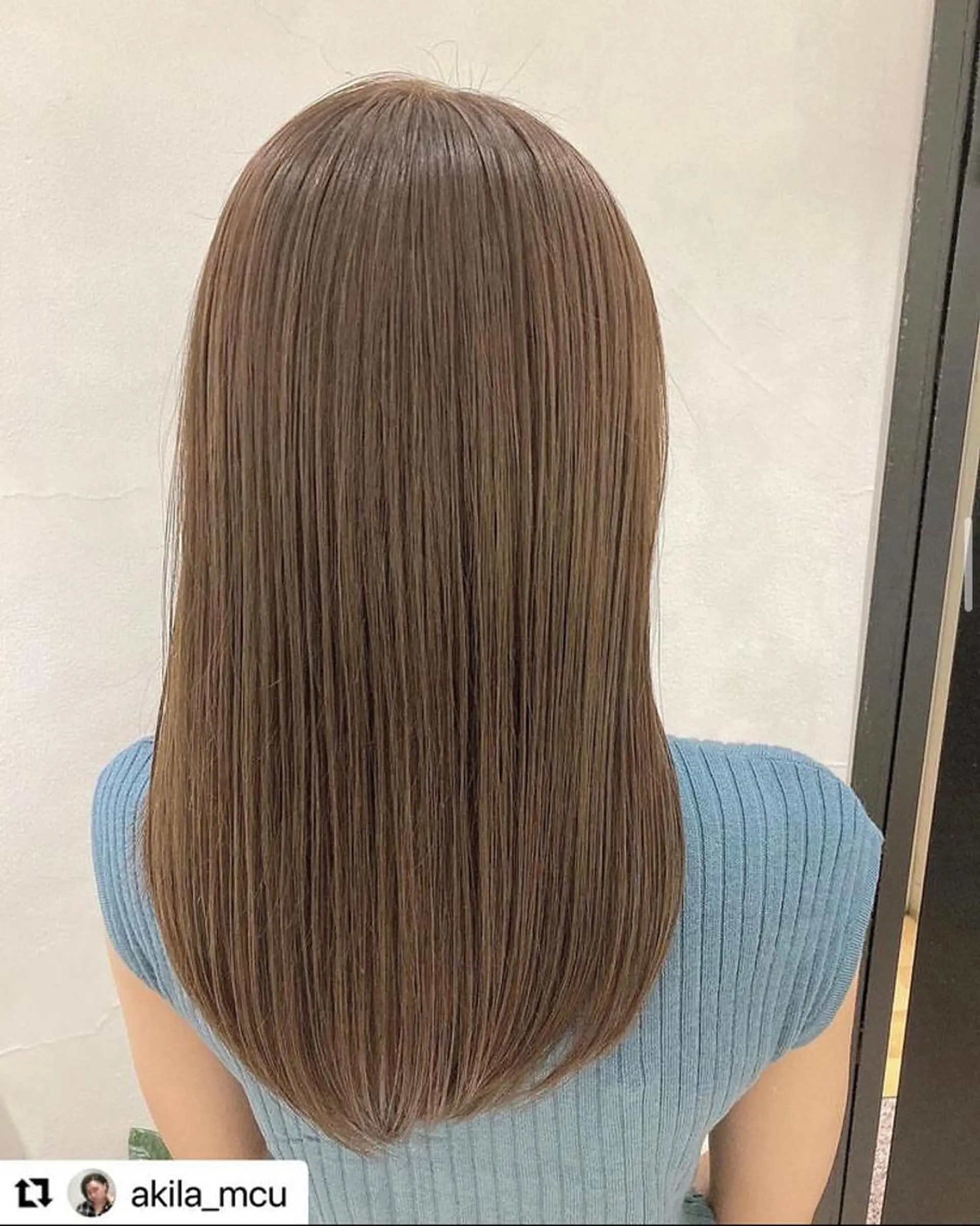 ロング カラー ヘアアレンジ ブラウンカラー グレージュ エグチ アキラのヘアスタイル