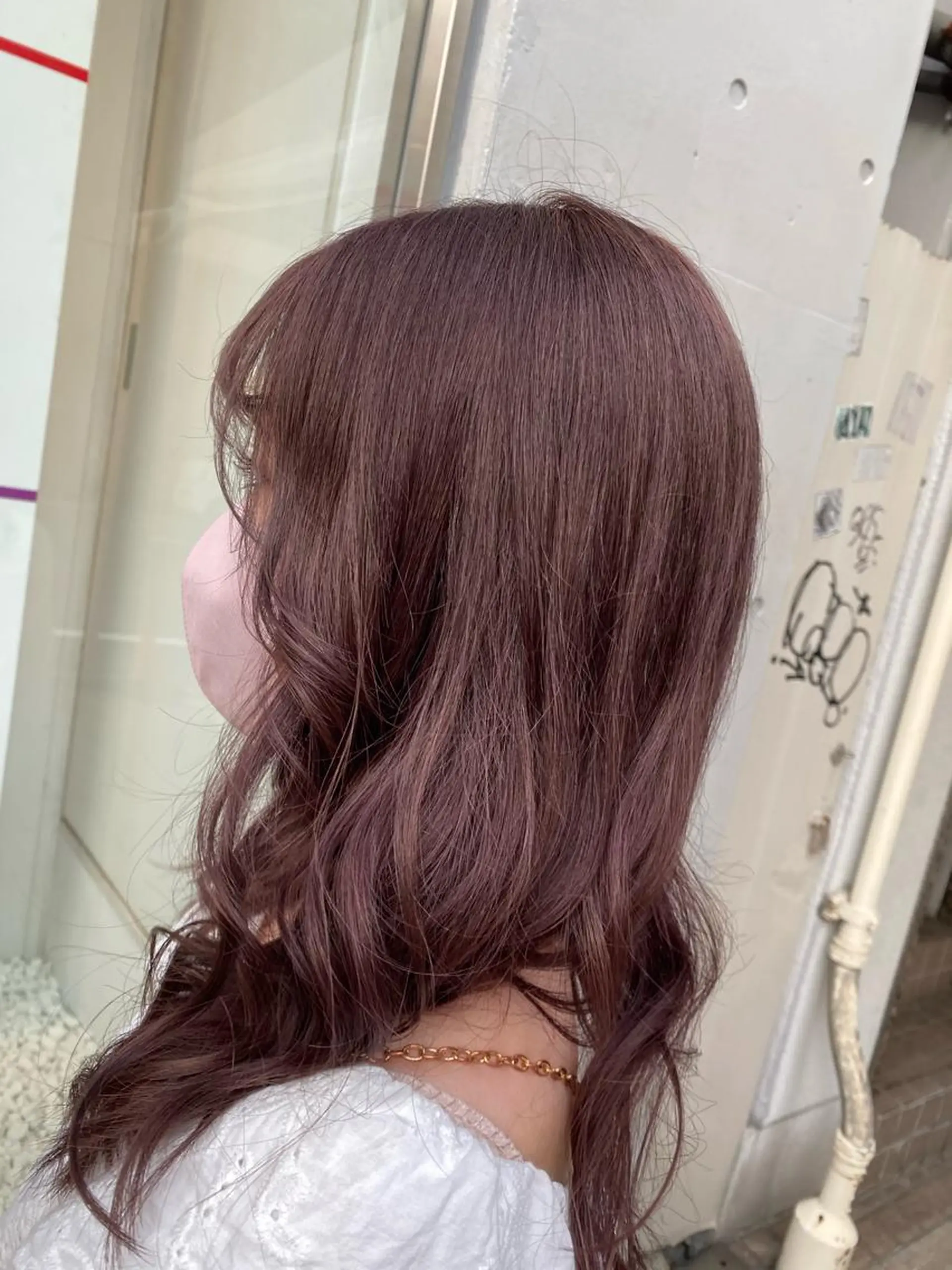 ロング ヘアカラー トリートメント NANAMI/透け感 /グレージュのヘアスタイル