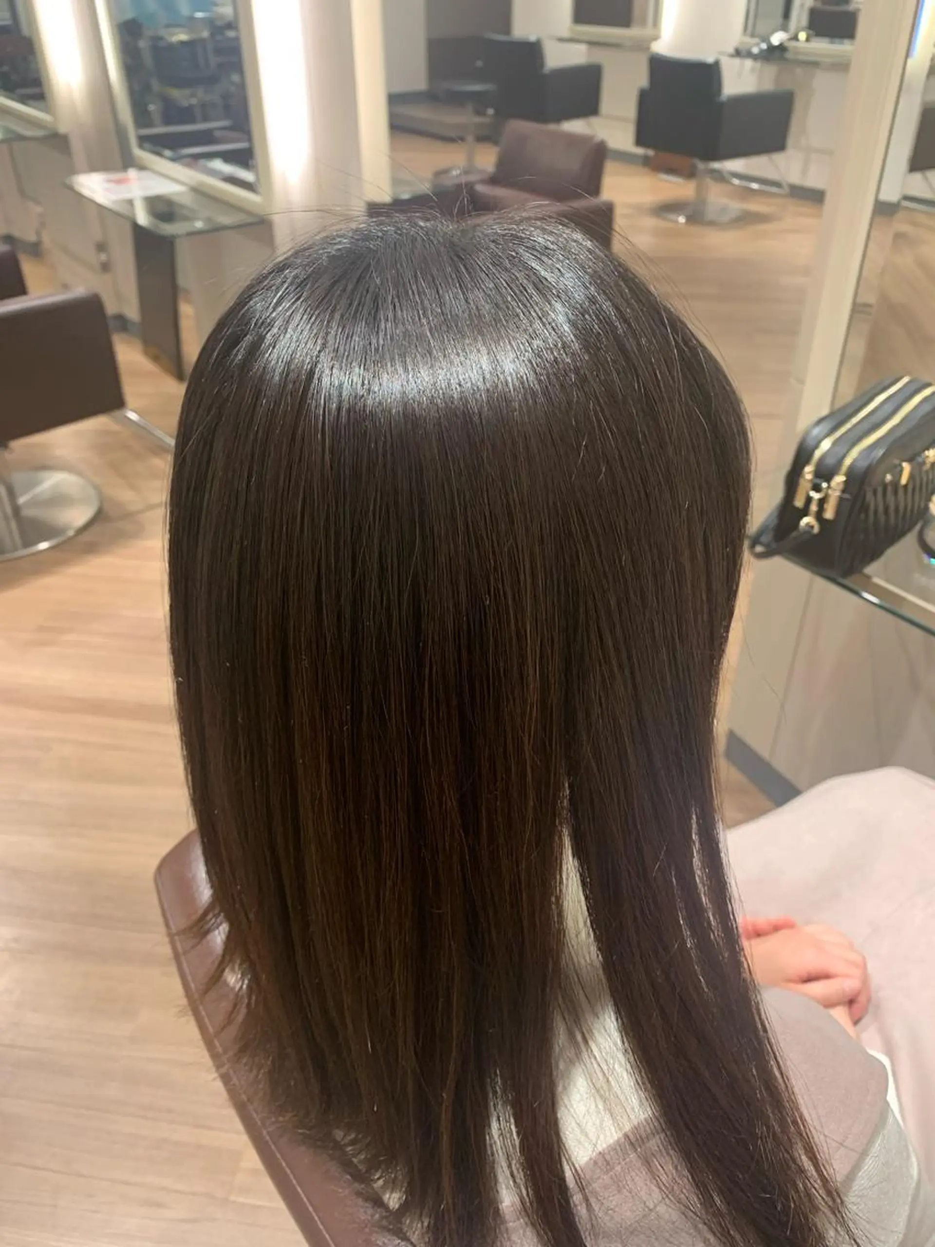 セミロング パーマ セミロングパーマ ストレートパーマ ごとう さなのヘアスタイル