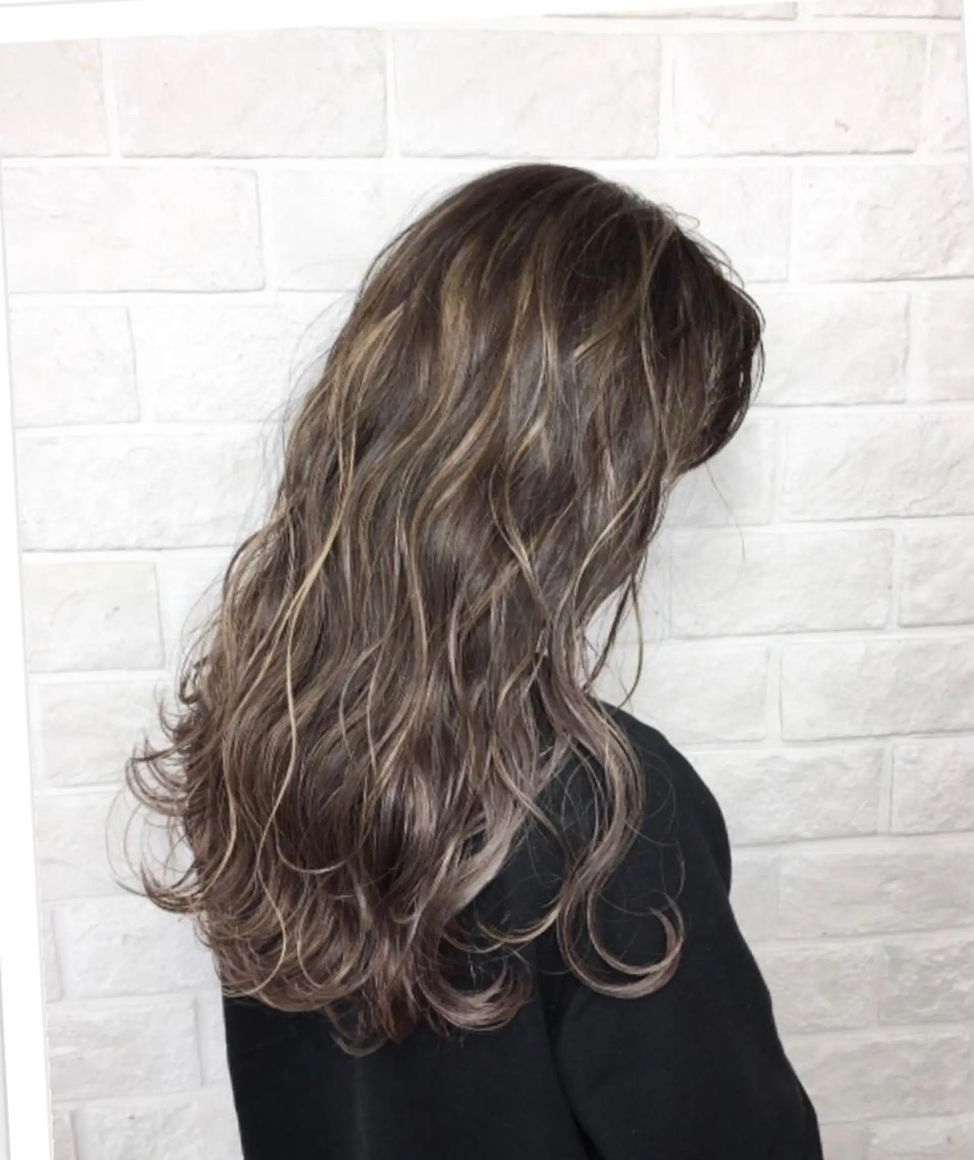 ロング カラー ハイライトカラー 外国人風カラー ハイライト カット ヘアカラー トリートメント まつげと美容室/ 個室/瀬戸 一菜のヘアスタイル