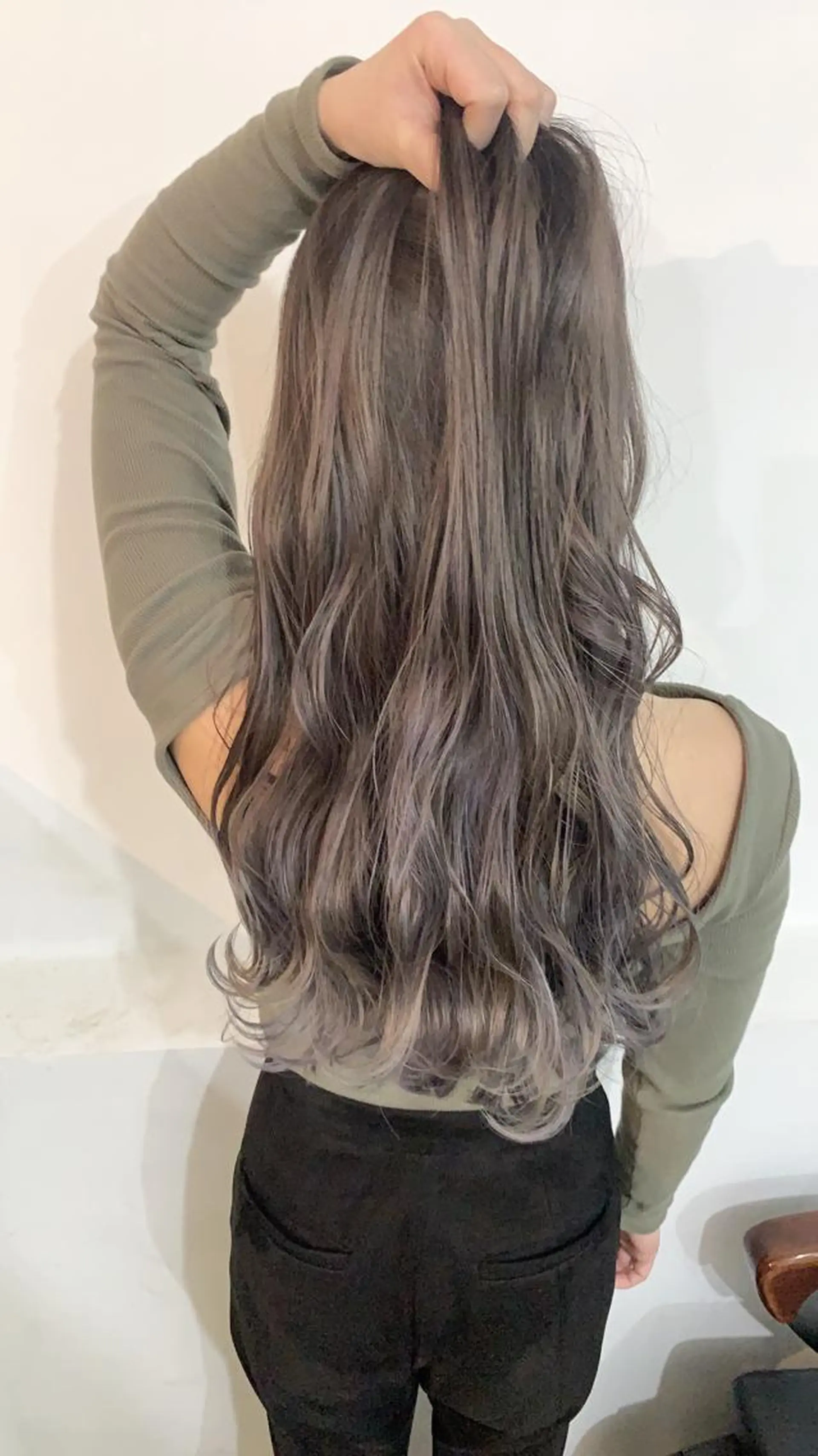 セミロング カラー パーマ ヘアアレンジ バレイヤージュ ベージュカラー ブルーカラー ブルーパープル グラデーションカラー ヘアカラー nico 原宿所属・nico【代表】 市川 拓也のヘアスタイル