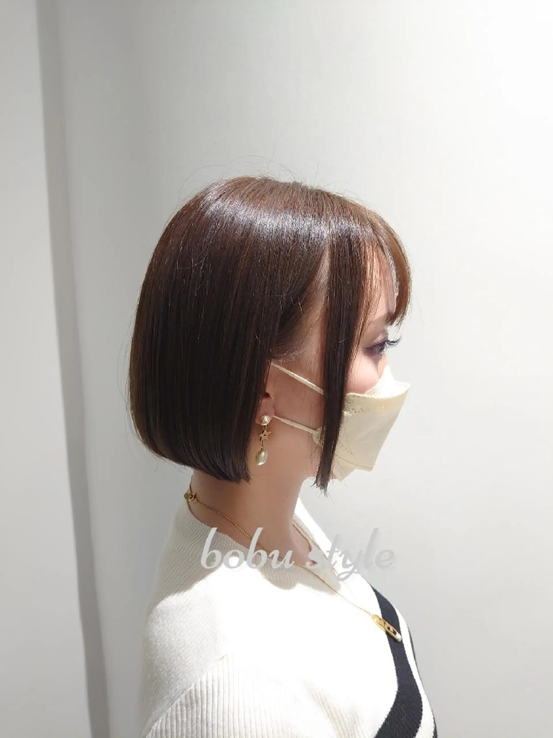 ショート カラー アッシュ ラベンダーカラー ラベンダーアッシュ ボブ GO TODAY SHAiRE SALON キラリトギンザ店所属・🐱higajo🐱 比嘉門(ヒガジョウ)のヘアスタイル