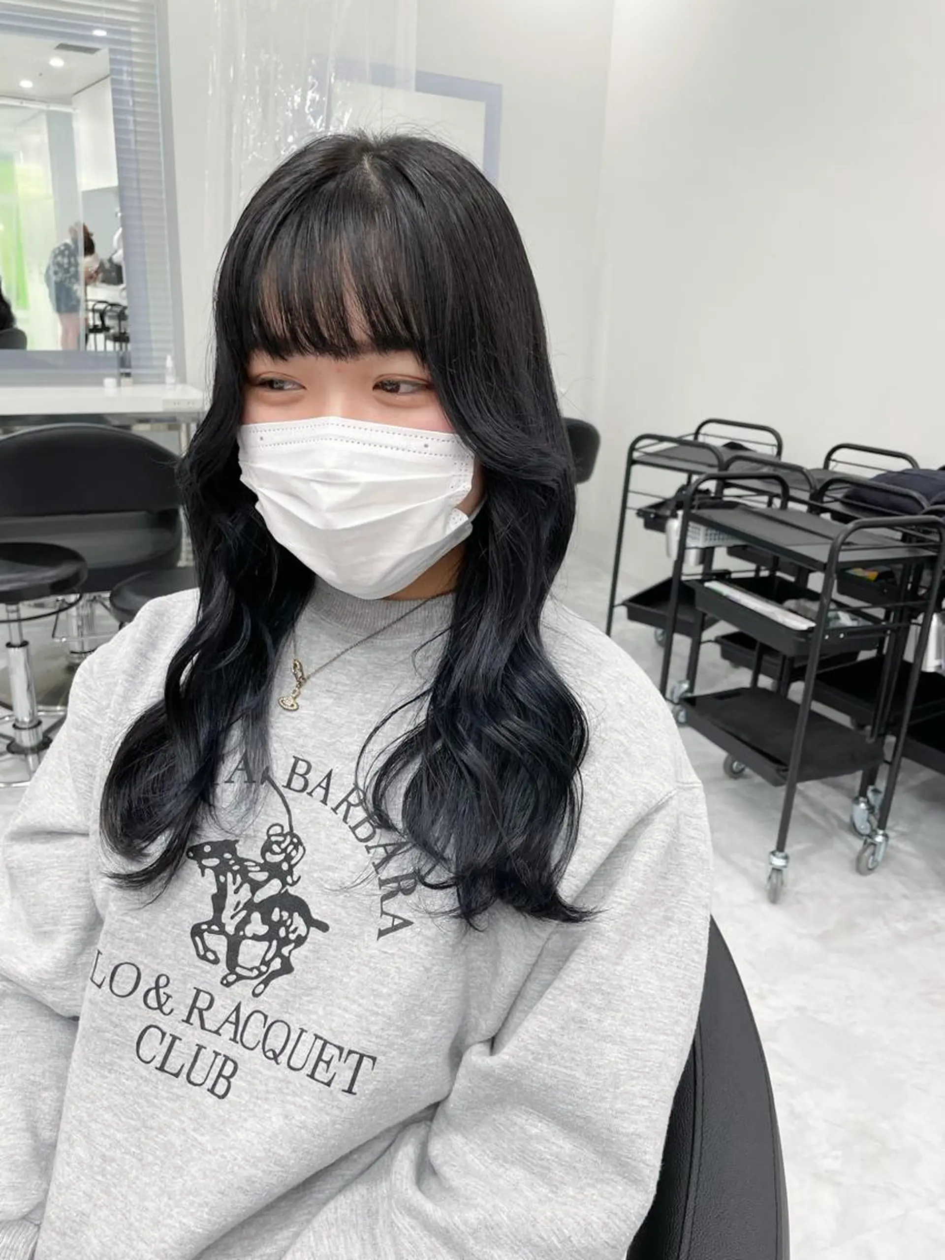 セミロング ヘアアレンジ Ella所属・nana【艶髪】/ レイヤー/縮毛矯正のヘアスタイル
