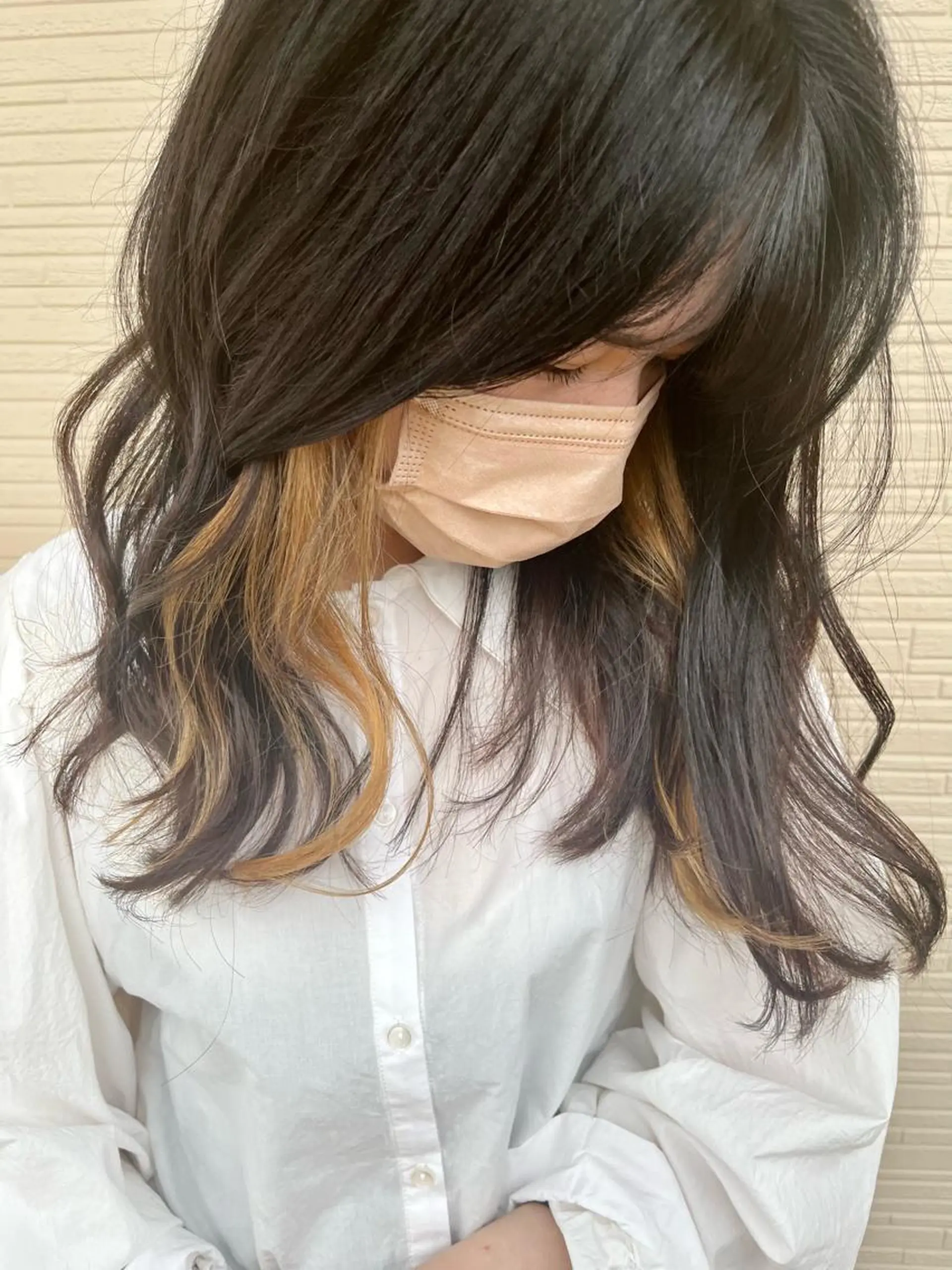 ロング カラー イヤリングカラー ヘアカラー 推し活美容師 🩵 Hayashiのヘアスタイル