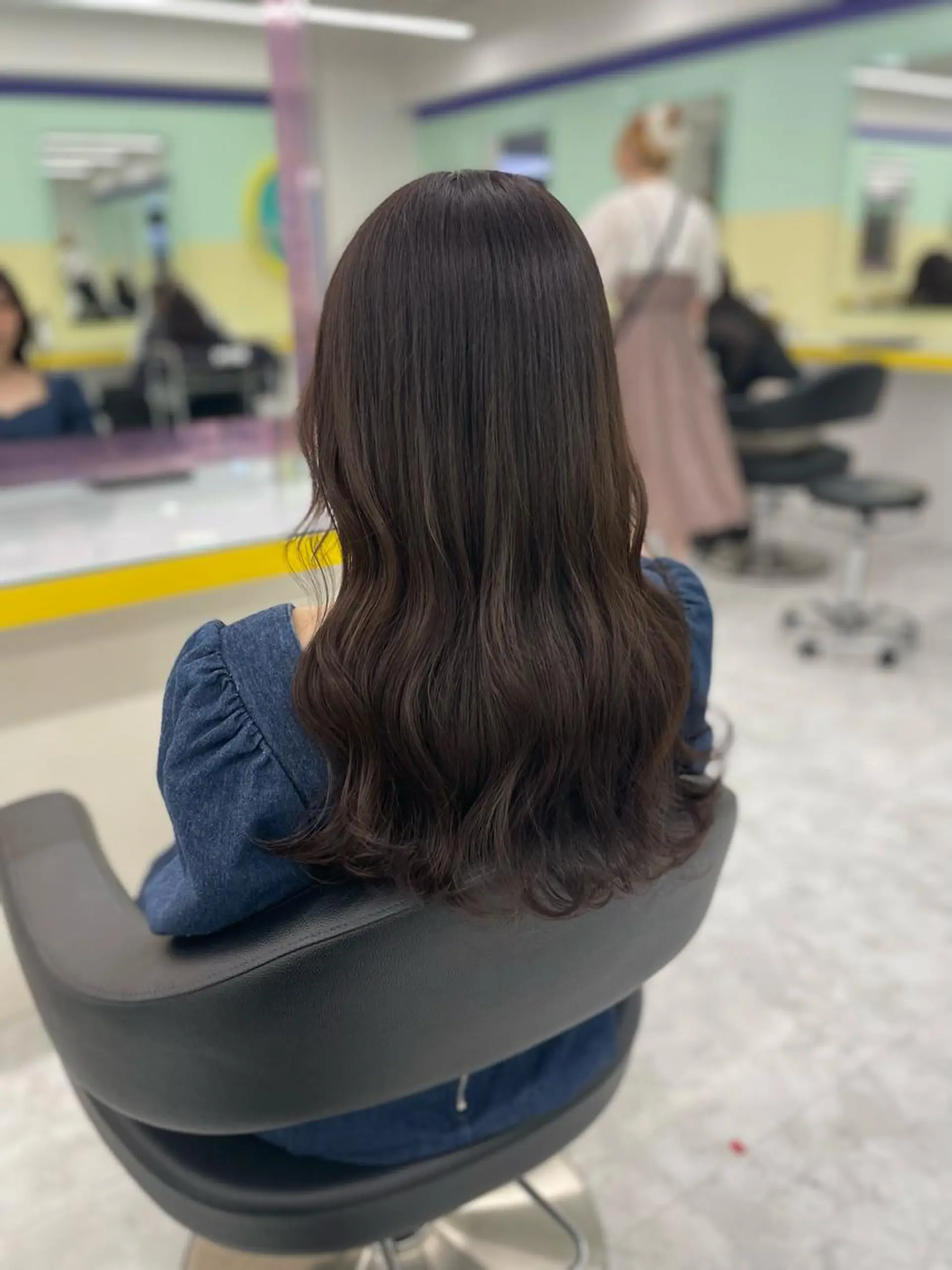 ロング カラー ヘアアレンジ カット ヘアカラー トリートメント ☁️縮毛矯正✖️ 透明感☁️りくのヘアスタイル