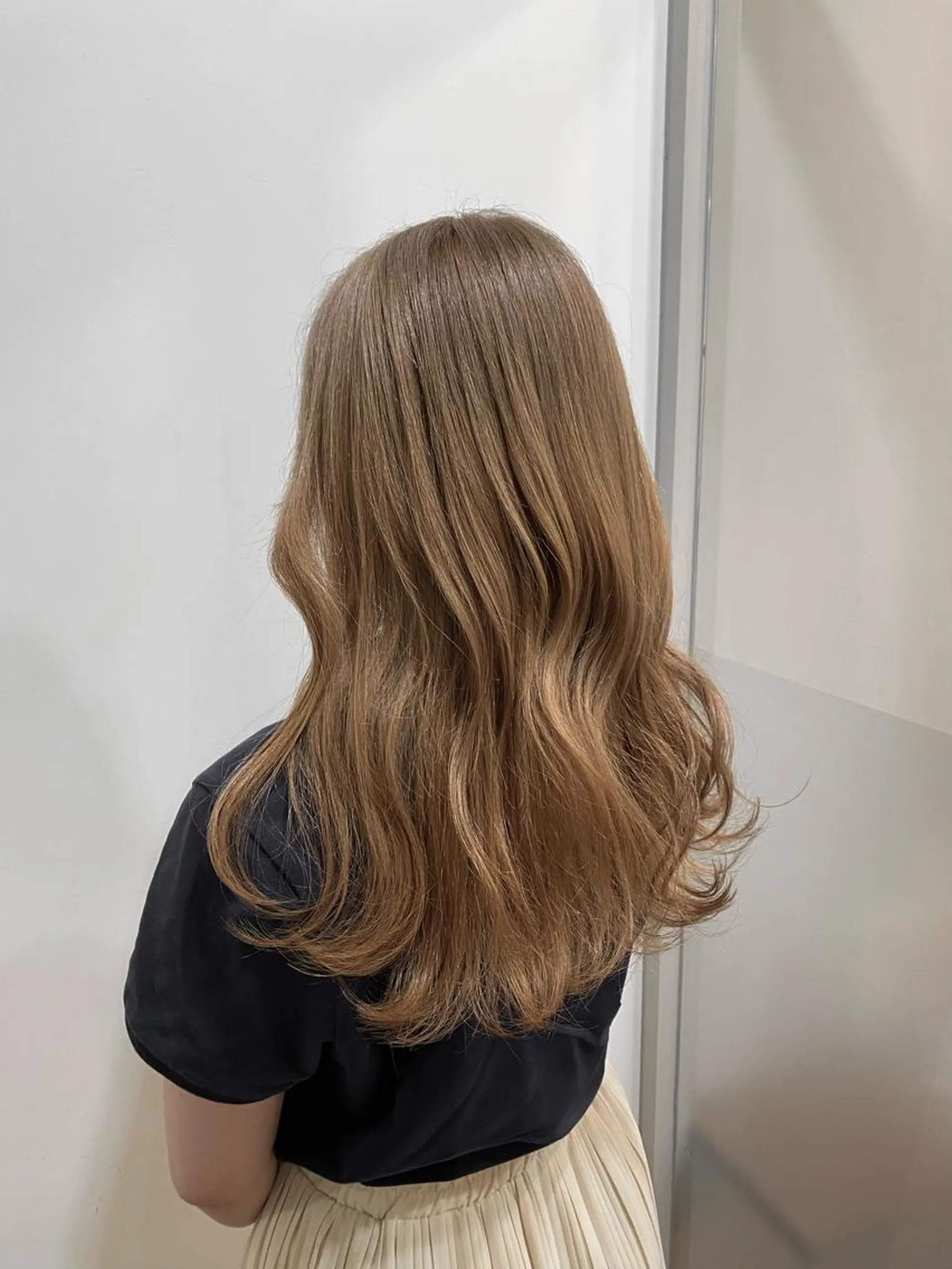 ロング カラー カット ヘアカラー たなか もえなのヘアスタイル