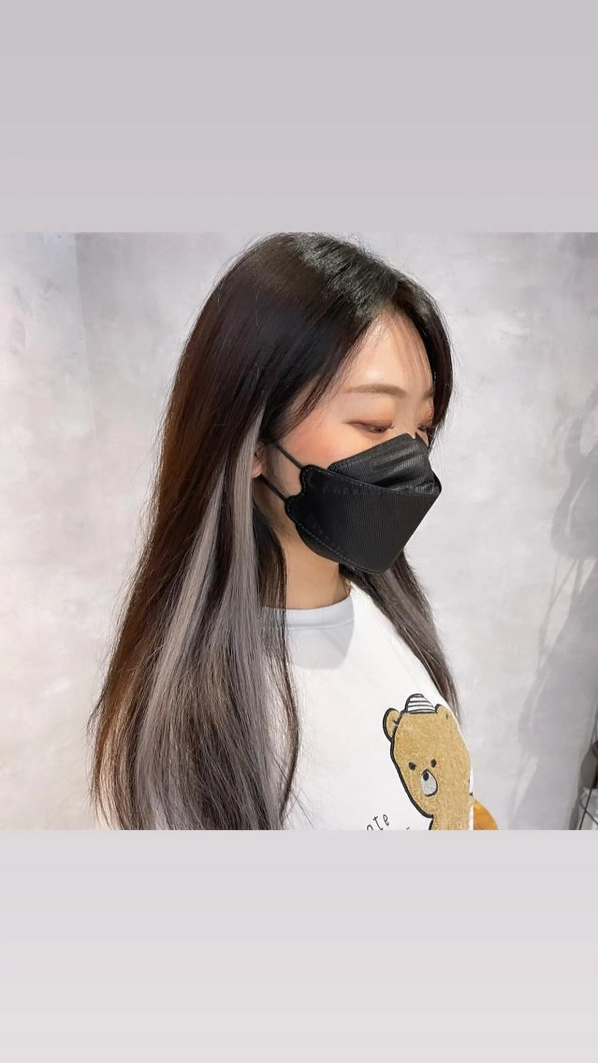 ロング エクステ ハイライト Hui.所属・縮毛矯正・髪質改善 特化 出納 直起のヘアスタイル