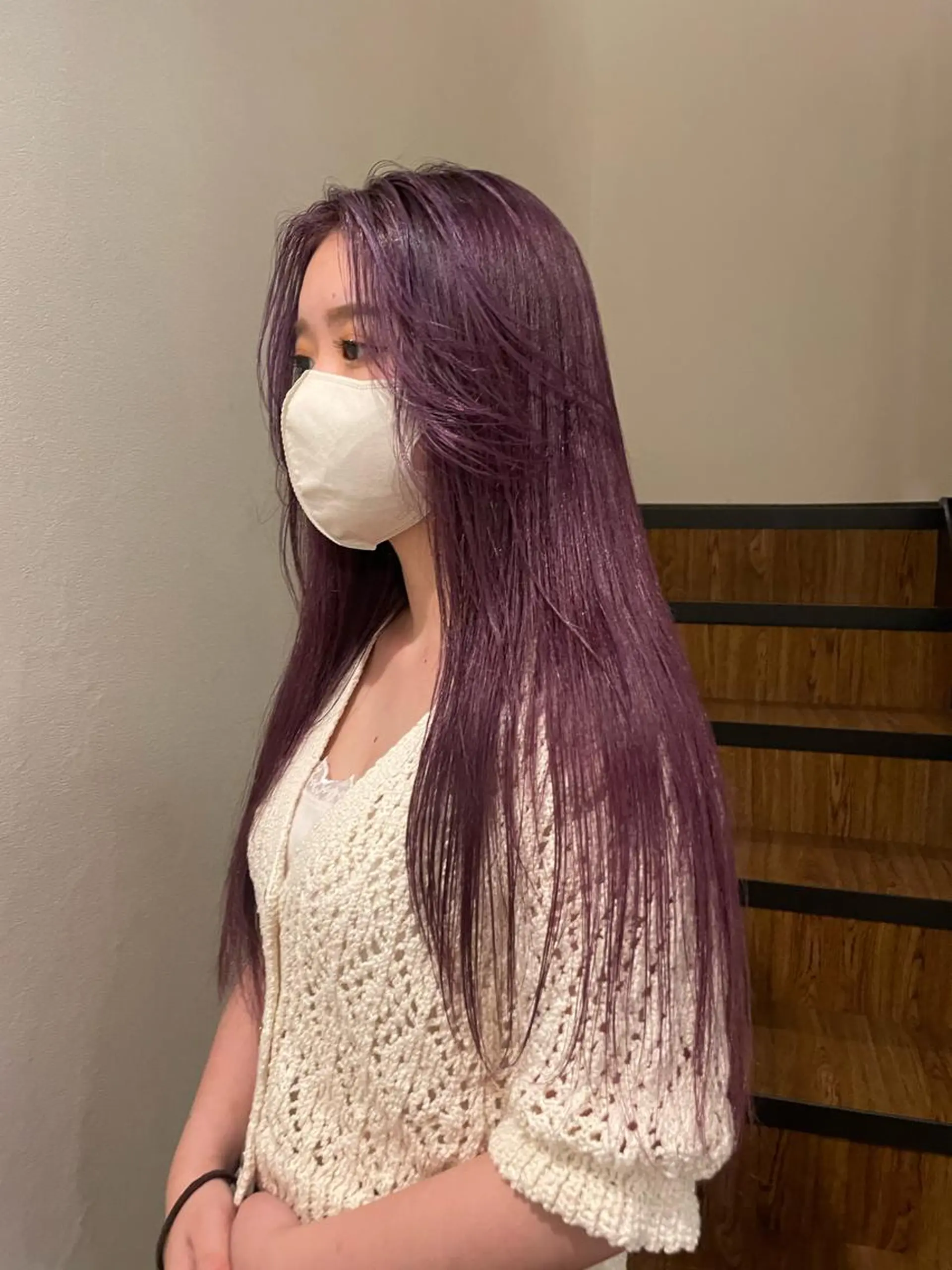 ロング カット ヘアカラー トリートメント hen所属・心斎橋/レイヤー/ ブリーチ/モエのヘアスタイル