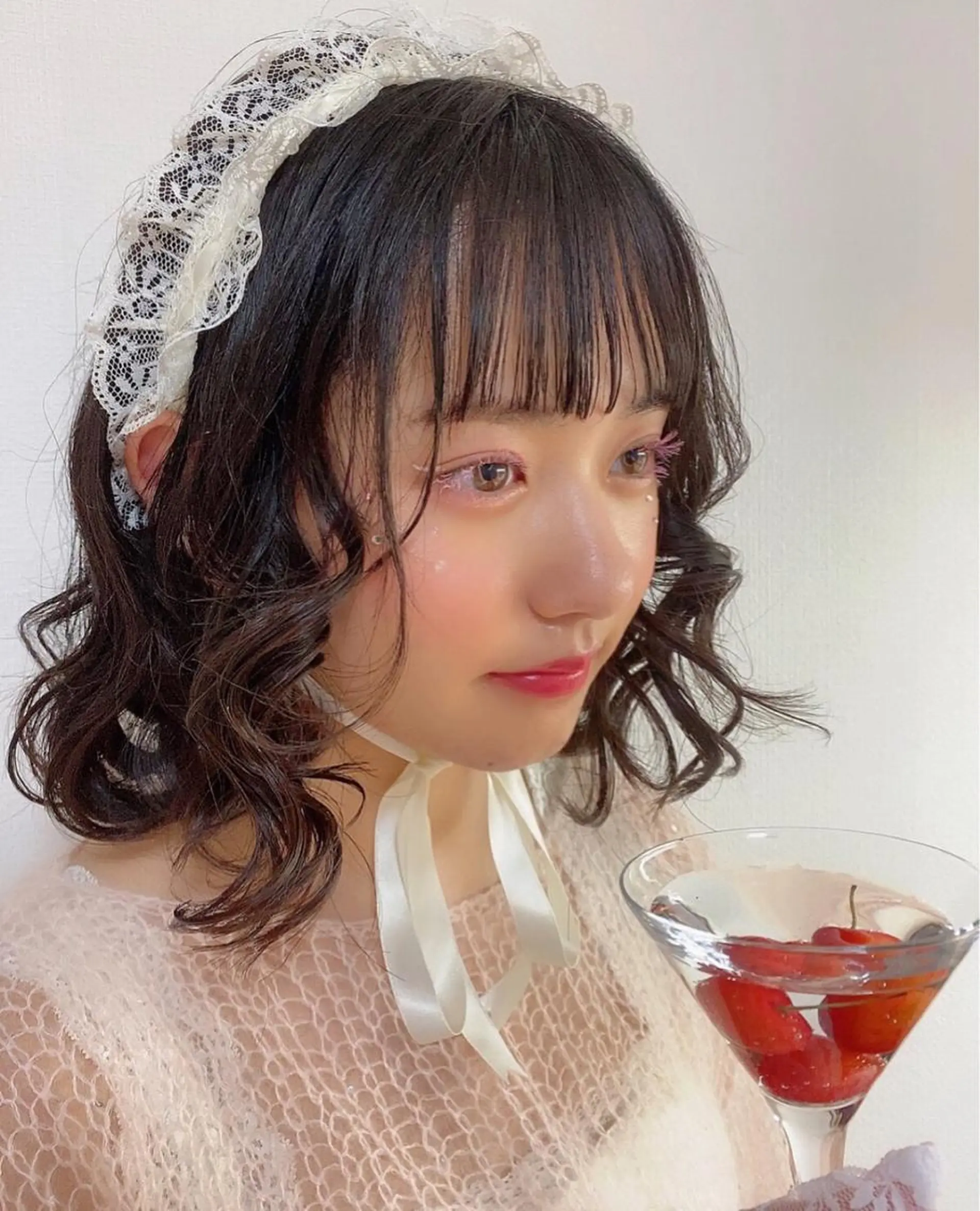 ミディアム ヘアアレンジ 顔周りカット Tinker Lip  ティンカーリップ所属・小林 愛華のヘアスタイル