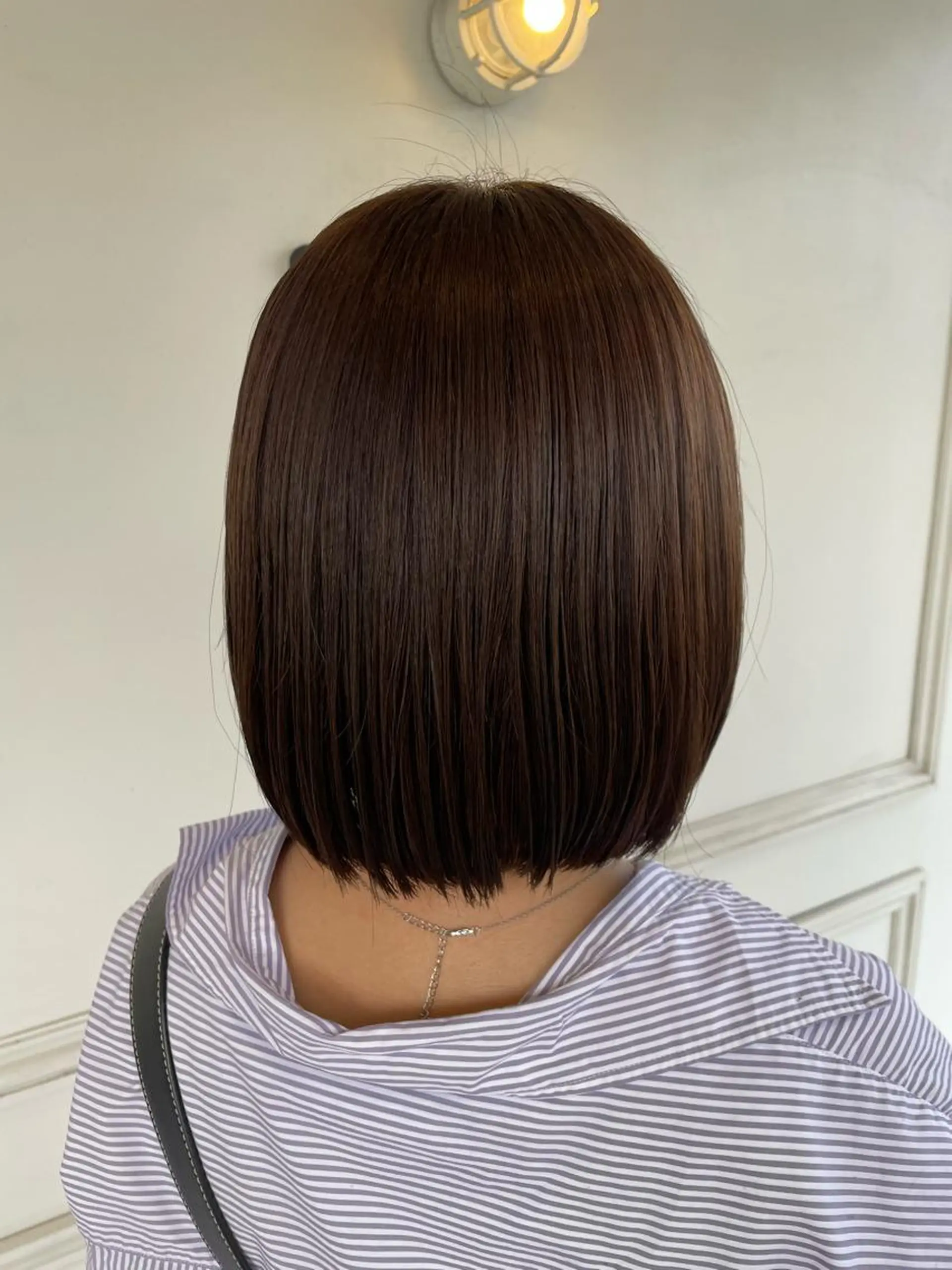 ミディアム カラー ヘアカラー 長岡 香澄のヘアスタイル