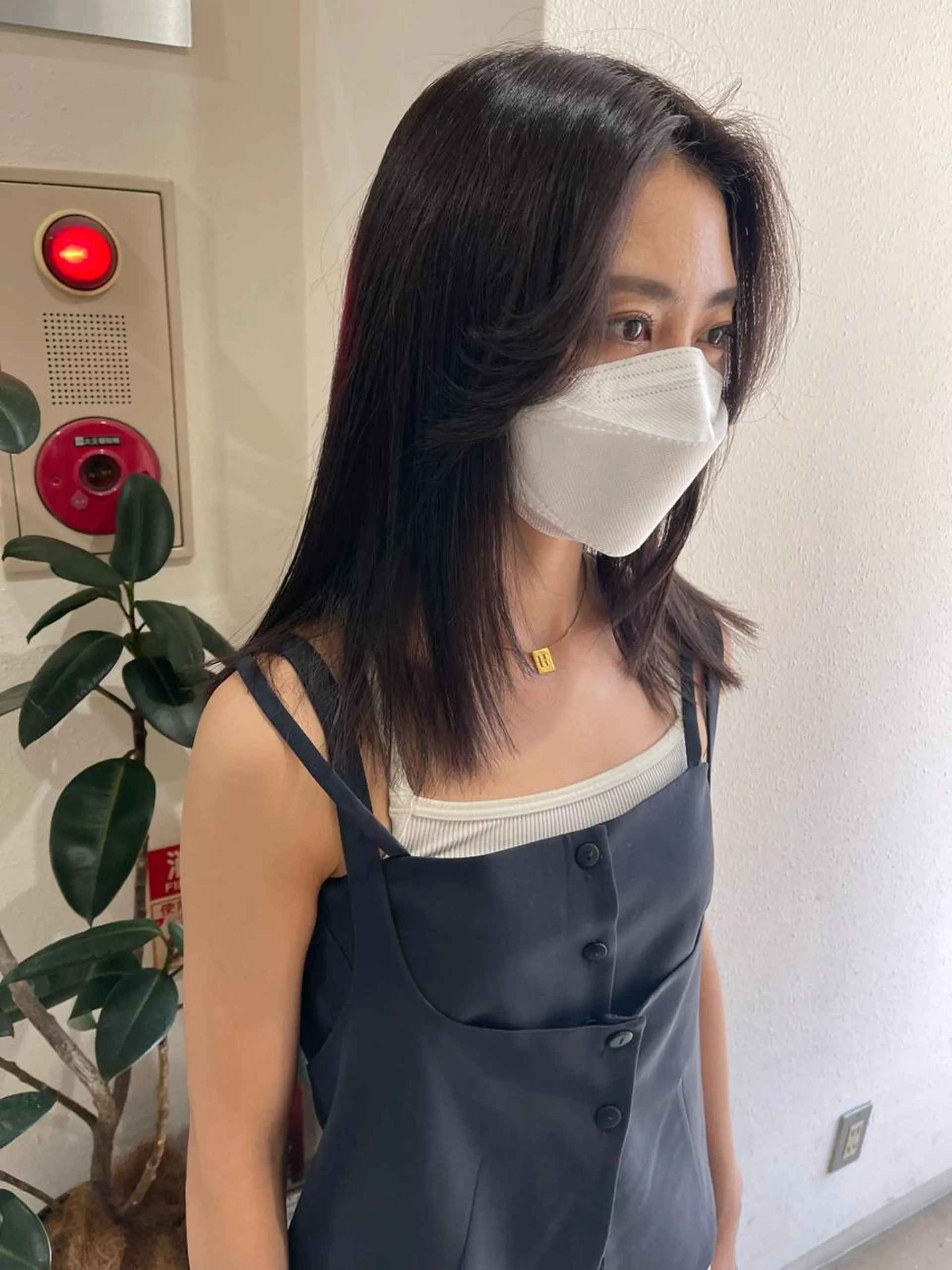 セミロング ヘアカラー 韓国 / 中国ヘア 🦋Noniのヘアスタイル