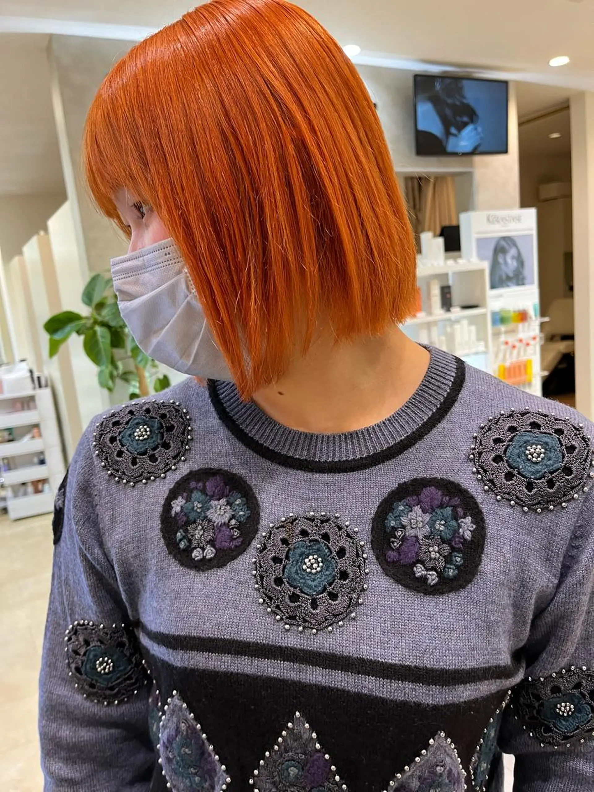 ショート カット ヘアカラー トリートメント 西新/siohair 似合わせ/石尾刻矢のヘアスタイル