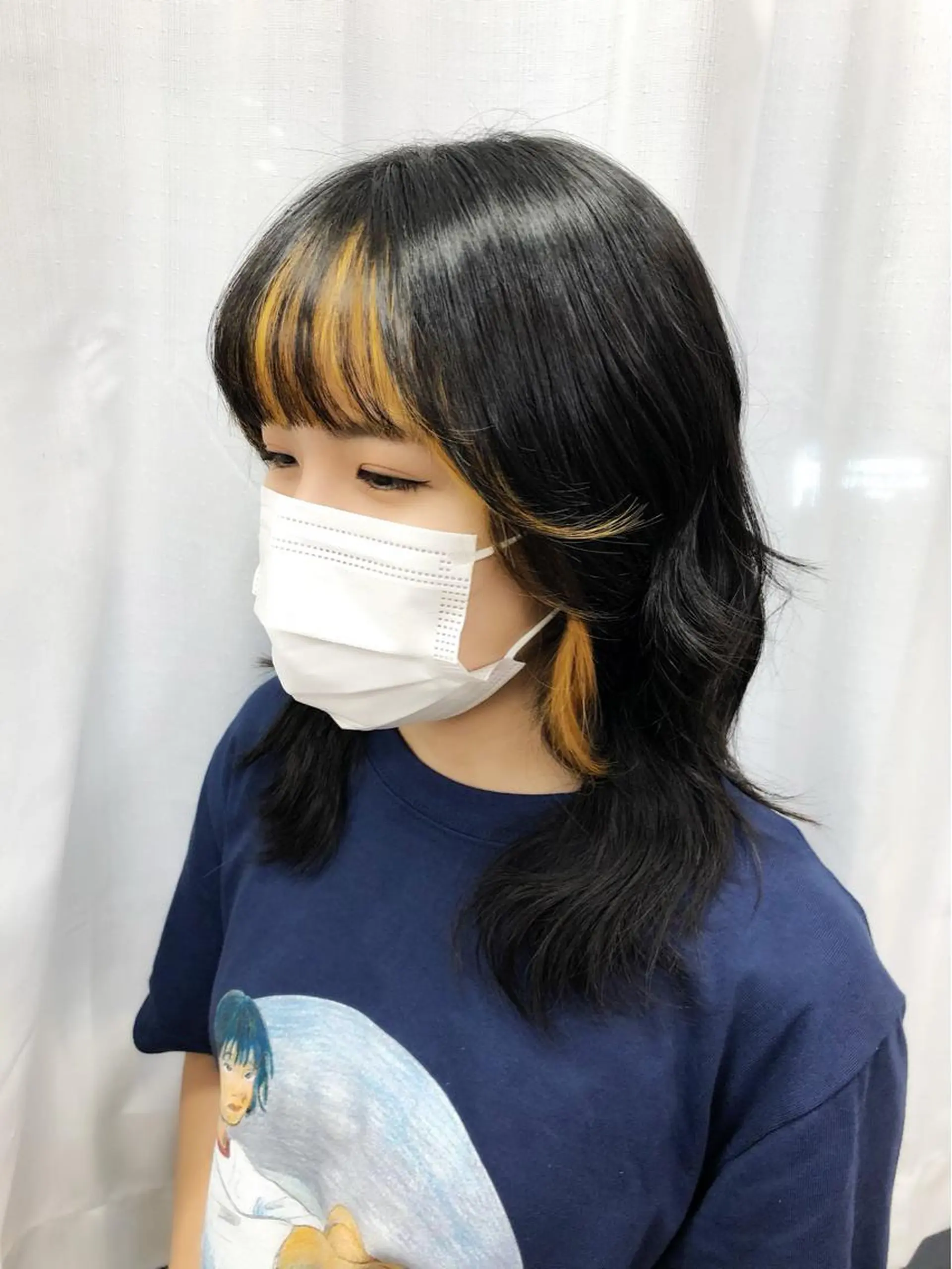ミディアム カラー ヘアセット 韓国ヘア🤍髪質改善 🇰🇷AKANEのヘアスタイル