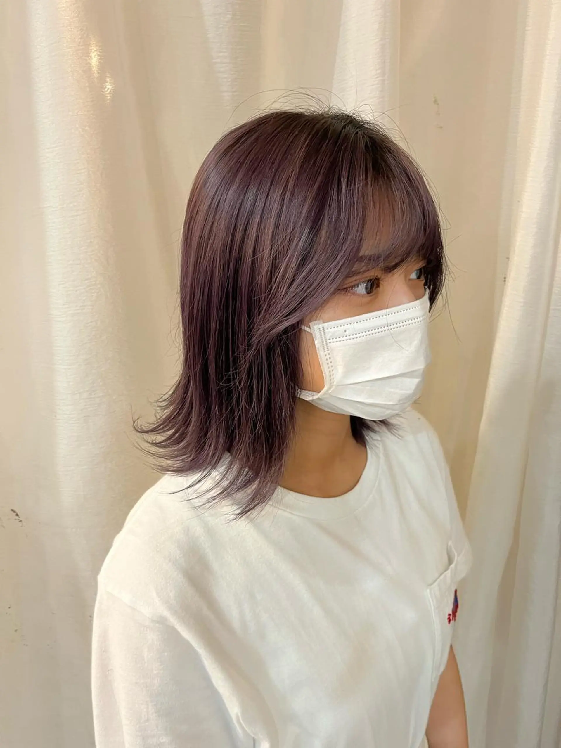 カラー ラベンダーカラー ラベンダーグレー パーマ／透明感 🍃Hidetoraのヘアスタイル