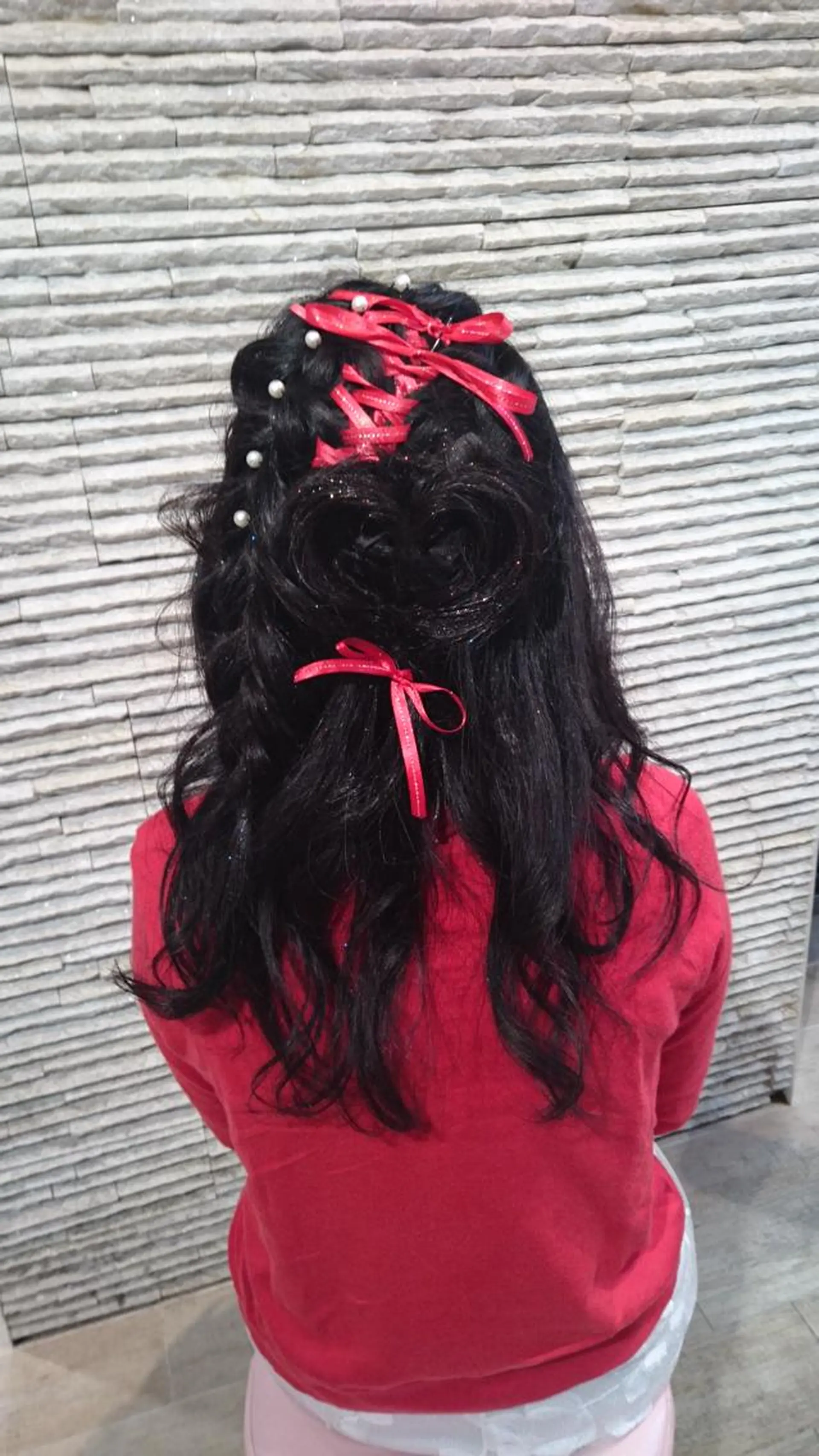 セミロング ヘアアレンジ 嶋田 ゆきのヘアスタイル