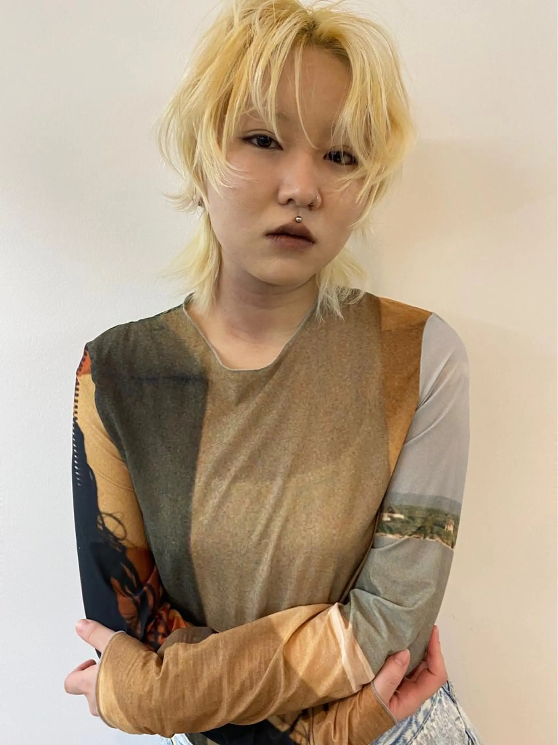 ミディアム ミディアムパーマ ボブ ハイライト 髪質改善 韓国風ヘア THE AGATA TOKYO所属・外国人風パーマ/デザ インカット🦕✨アミのヘアスタイル