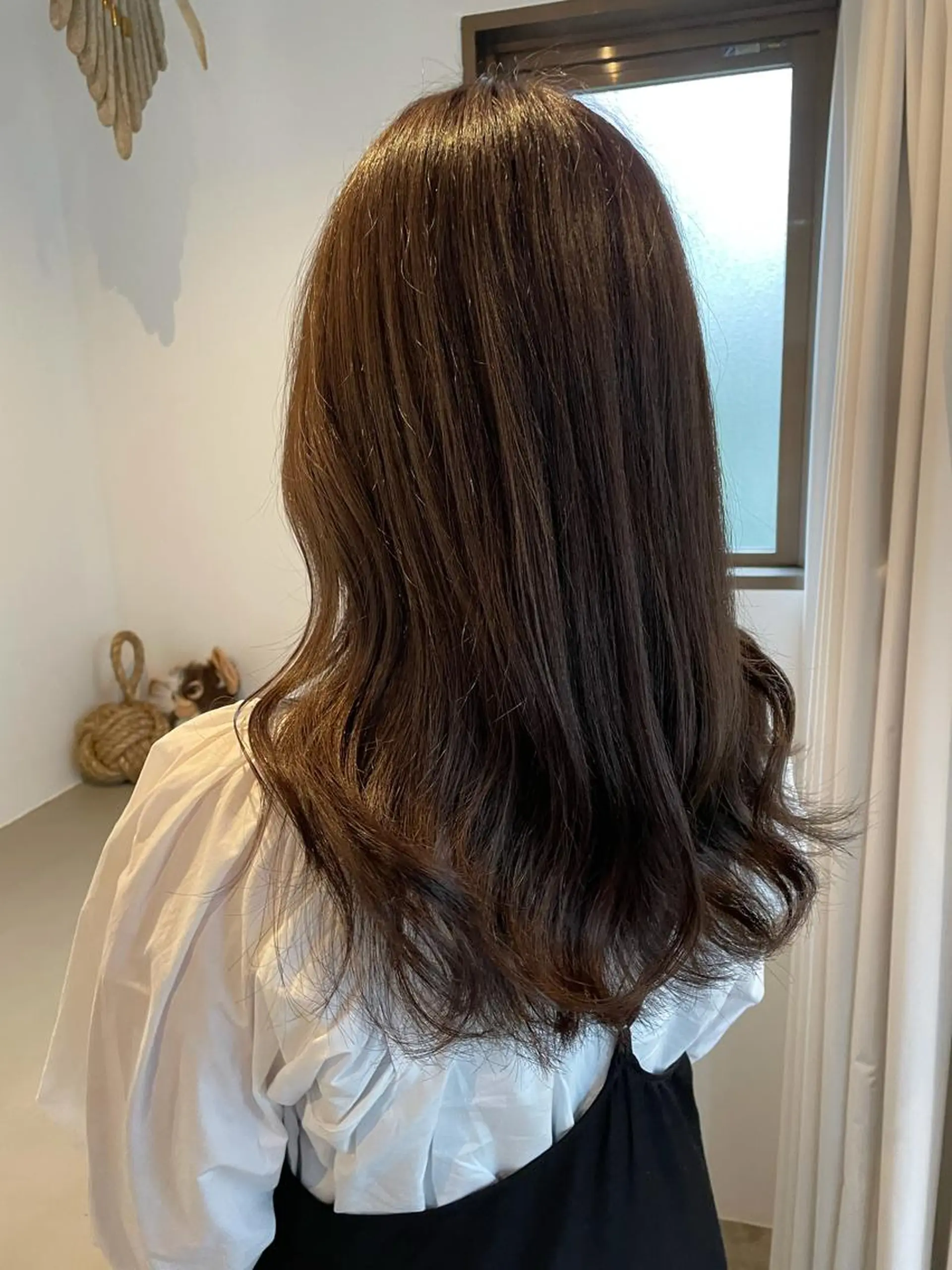 セミロング カラー アッシュ ブリーチ 透明感カラー ダブルカラー ミルクティーアッシュ カット ヘアカラー トリートメント 中目黒🌼 🌼ハナのヘアスタイル