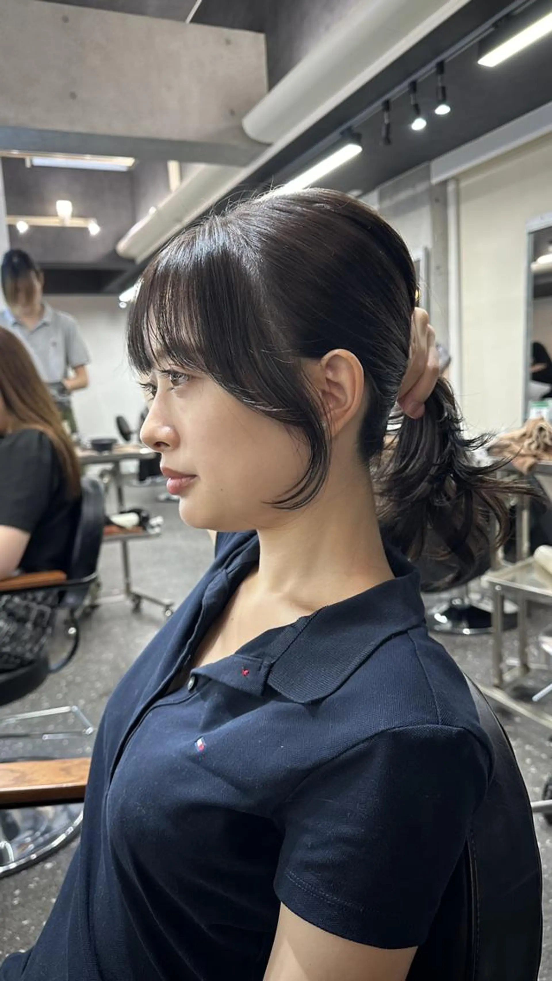 ロング カット ヘアカラー トリートメント 韓国風レイヤー🗝要 暗透カラー📓吉祥寺のヘアスタイル