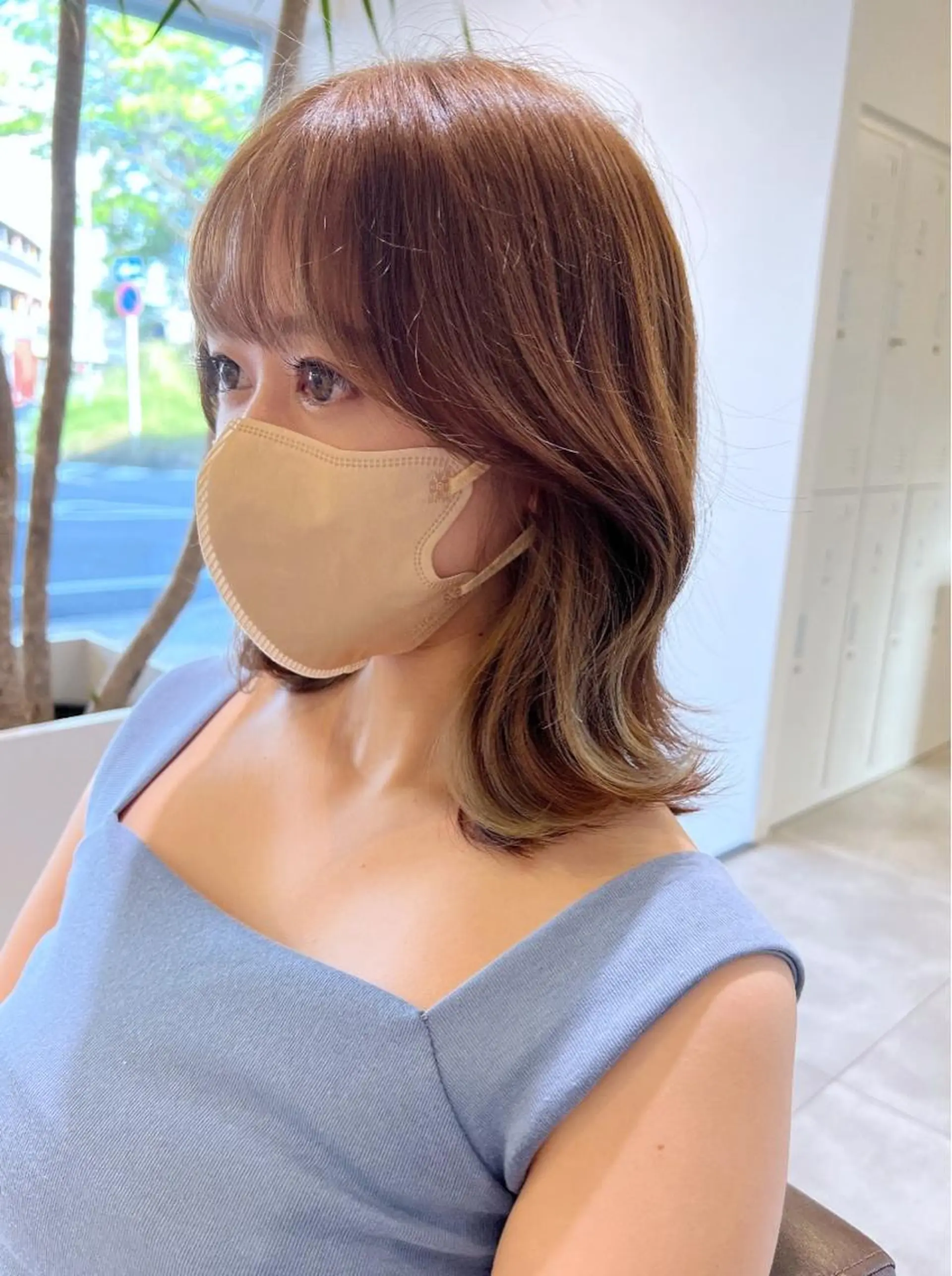 ミディアム カラー カット トリートメント 韓国ヘア×髪質改善 /yoshikaのヘアスタイル