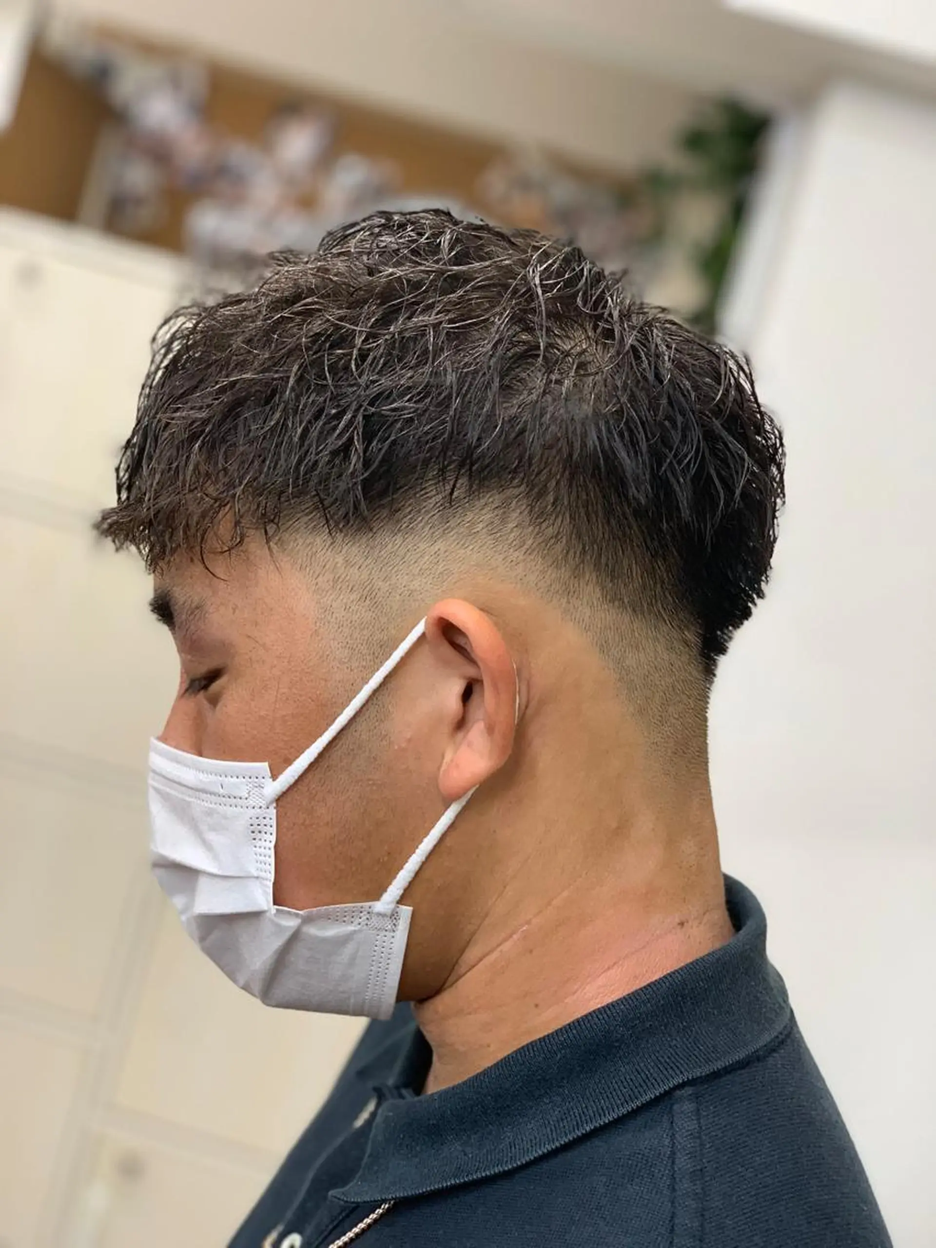 ショート パーマ メンズ カット パーマ トリートメント クセを最大限に活かす メンズパーマ奈良大祐のヘアスタイル