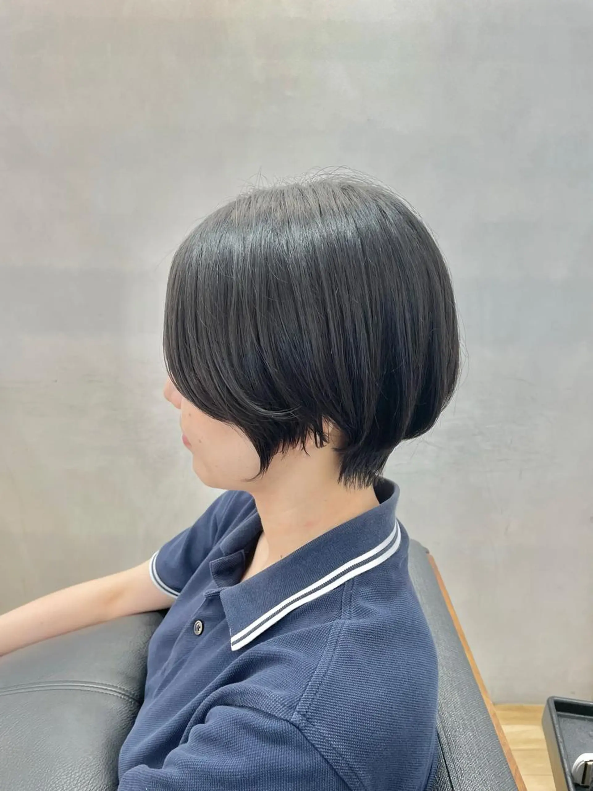 ショート ショートボブ 丸みショート ボブ ハイライト 髪質改善 カット シノハラ ガクト ショート/白髪ぼかしのヘアスタイル