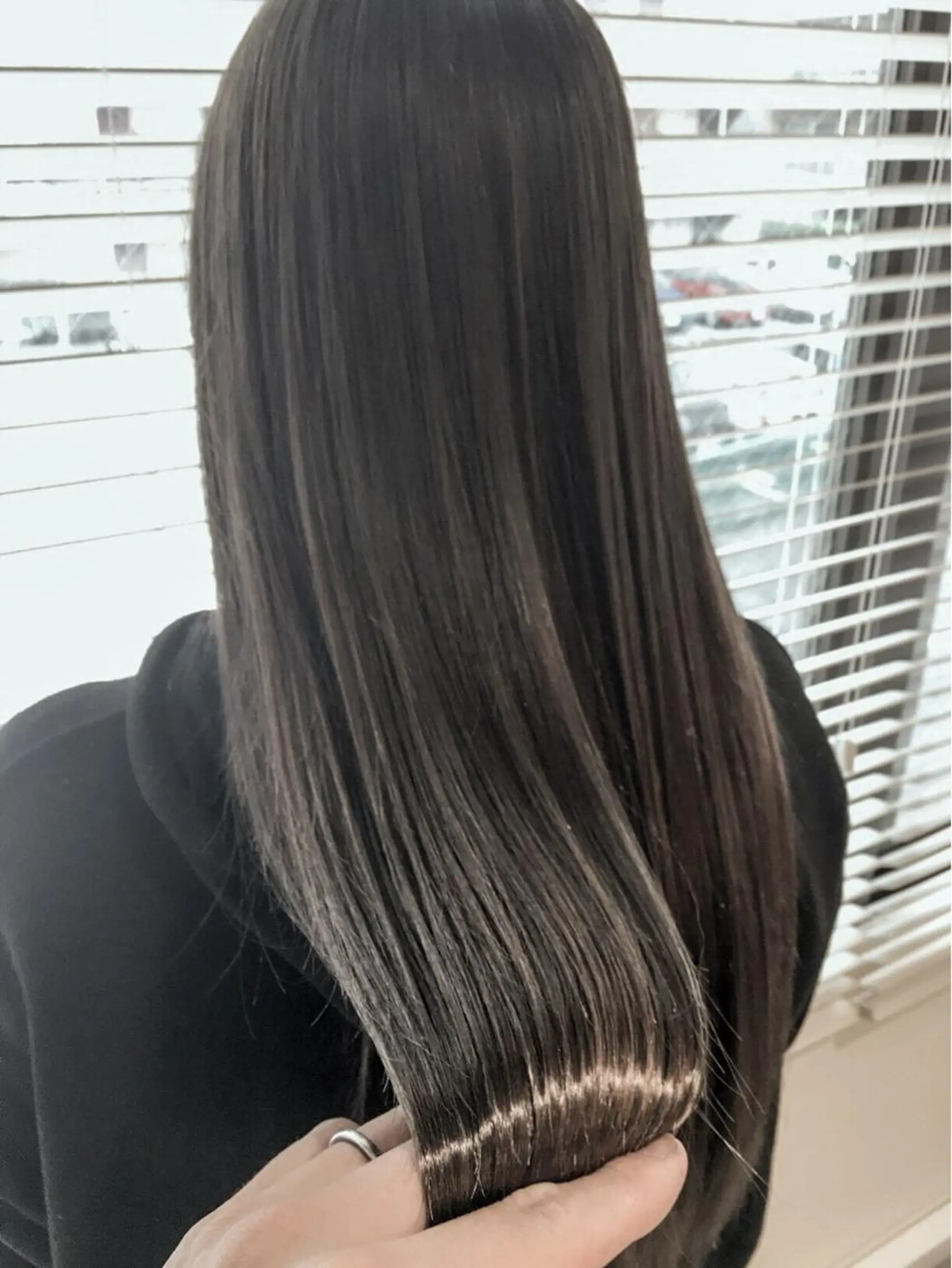 ロング アッシュ アッシュグレー ボブ 外国人風カラー ハイライト カット トリートメント 竹内ケンゴ🇰🇷 EIGHT藤沢のヘアスタイル