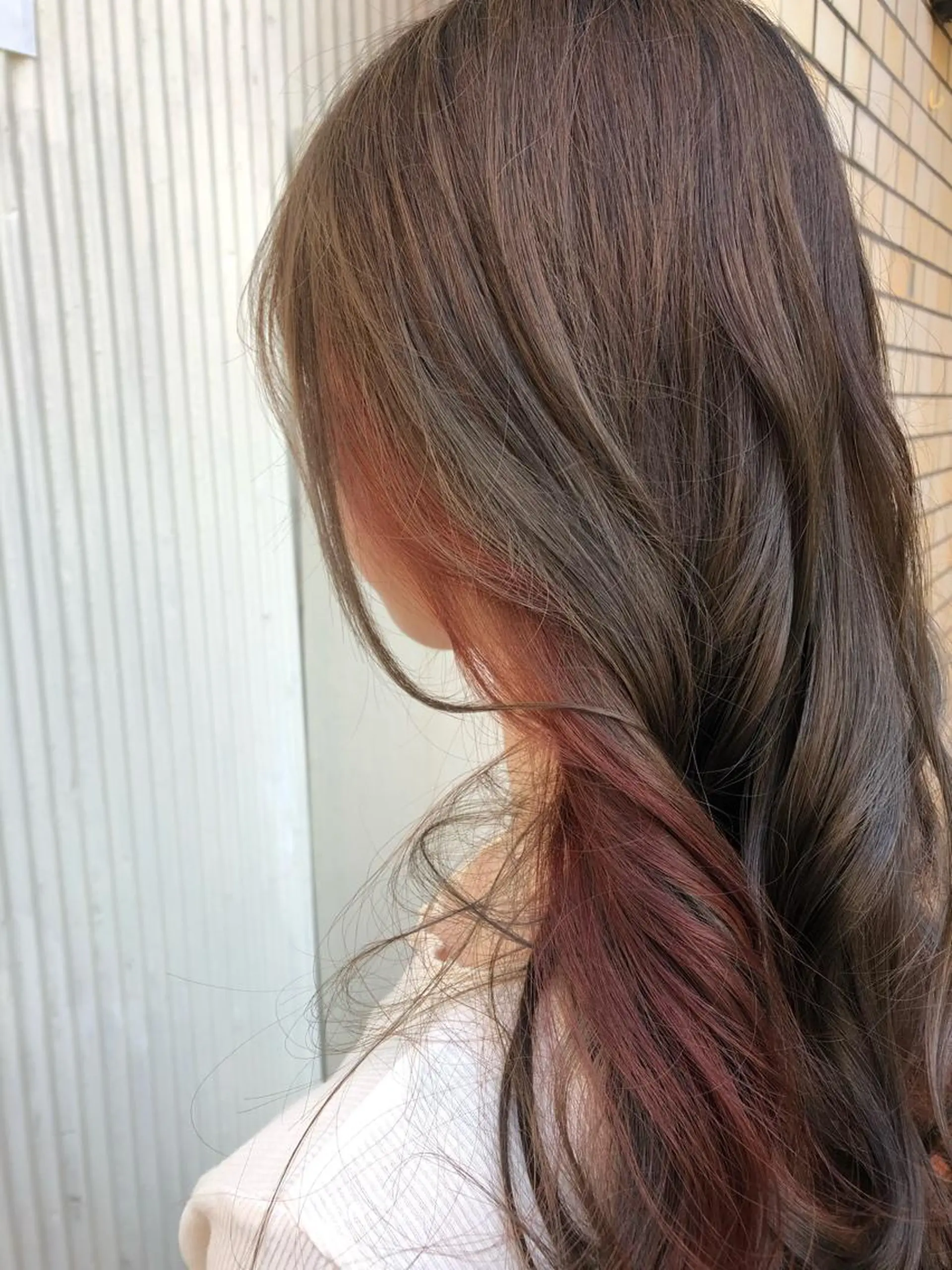 ロング カラー ヘアカラー トリートメント 青野 文香のヘアスタイル