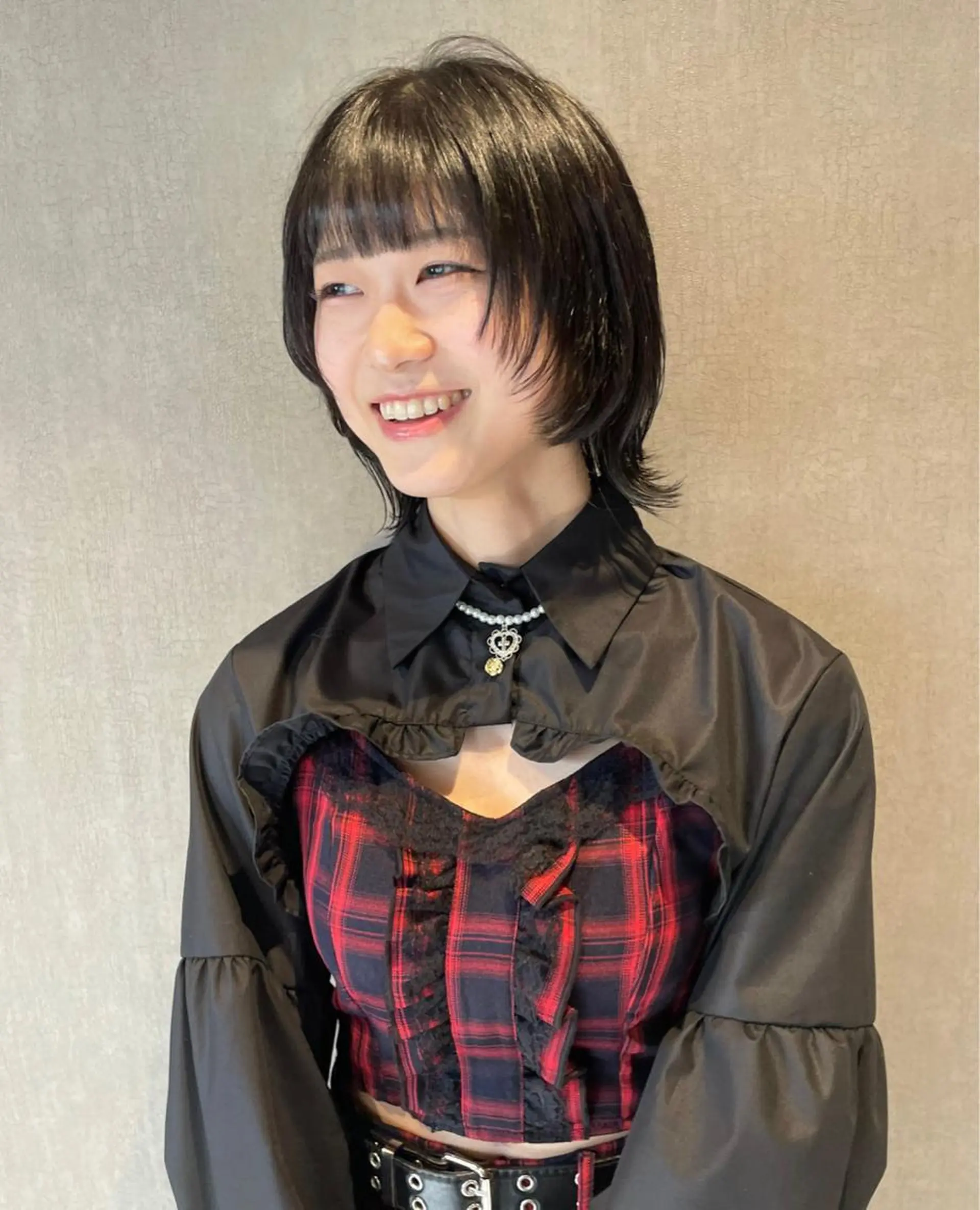 ミディアム カット メンズパーマモデル 募集　サトチハルのヘアスタイル