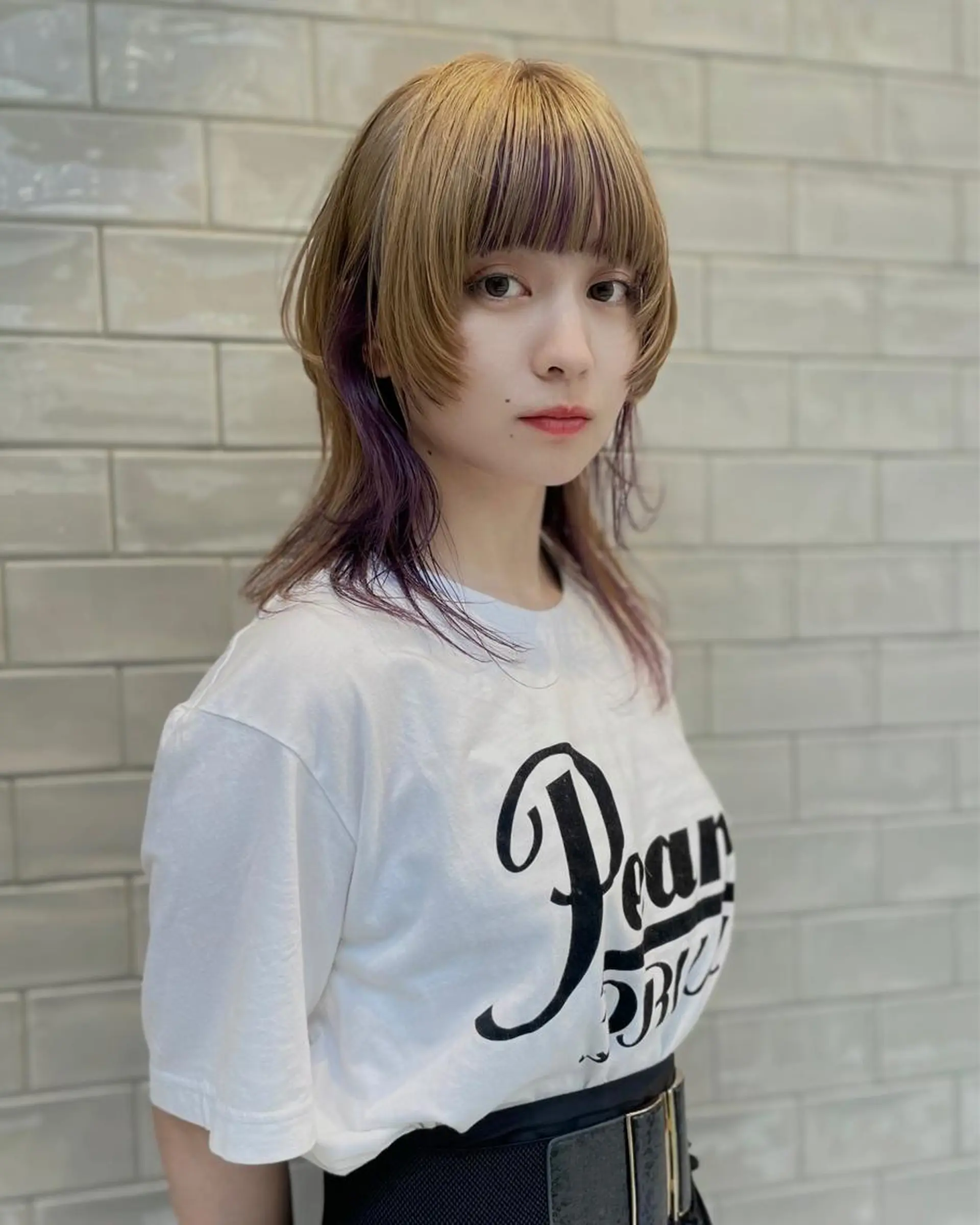 ミディアム カラー カット ヘアカラー トリートメント SALOWIN所属・ブリーチ✨ ボブ✨レイヤーのヘアスタイル