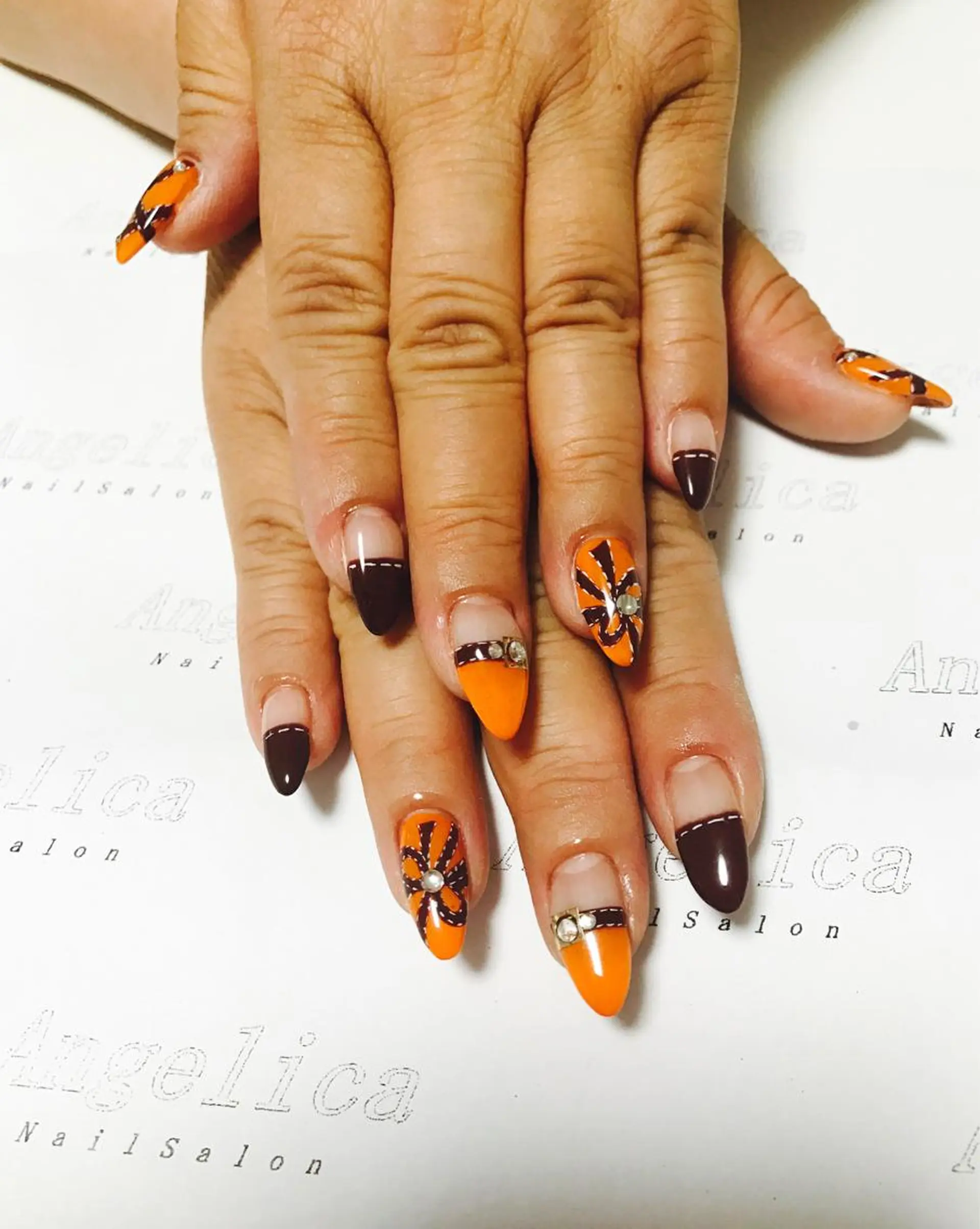 ネイル ハンドネイル Angelica ネイリストのネイルデザイン