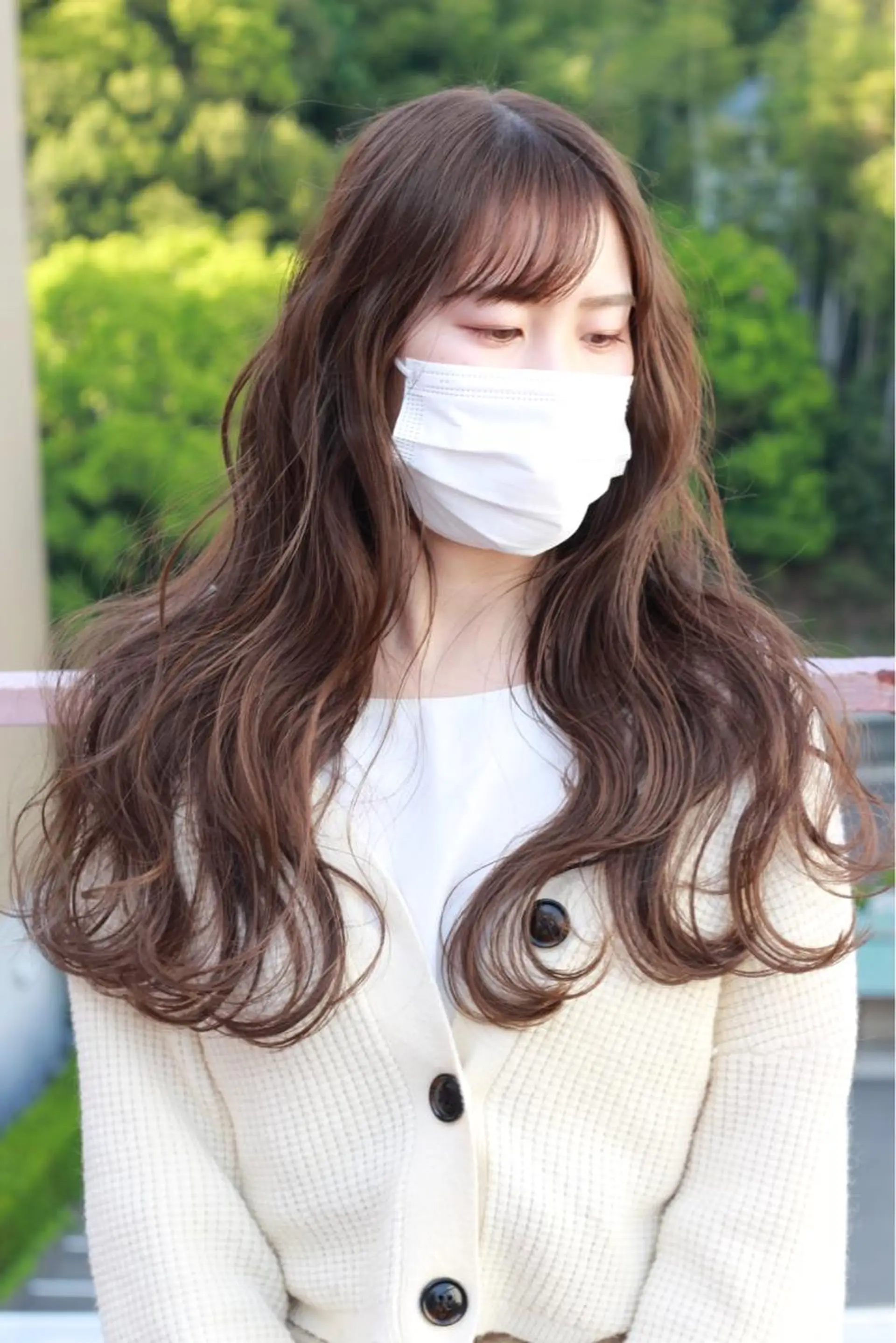 ロング カラー グレージュ ヘアカラー Viage （ビアージュ）のヘアスタイル