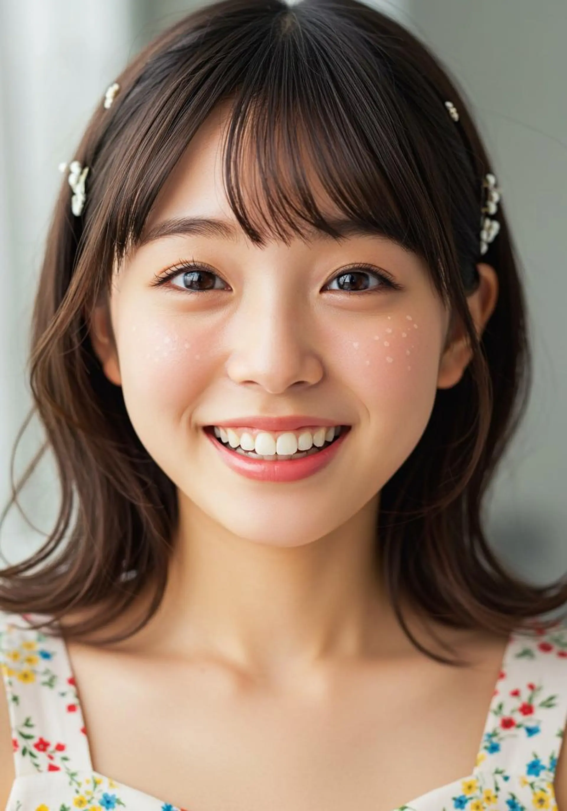 セミロング 高堰 朱羽のヘアスタイル