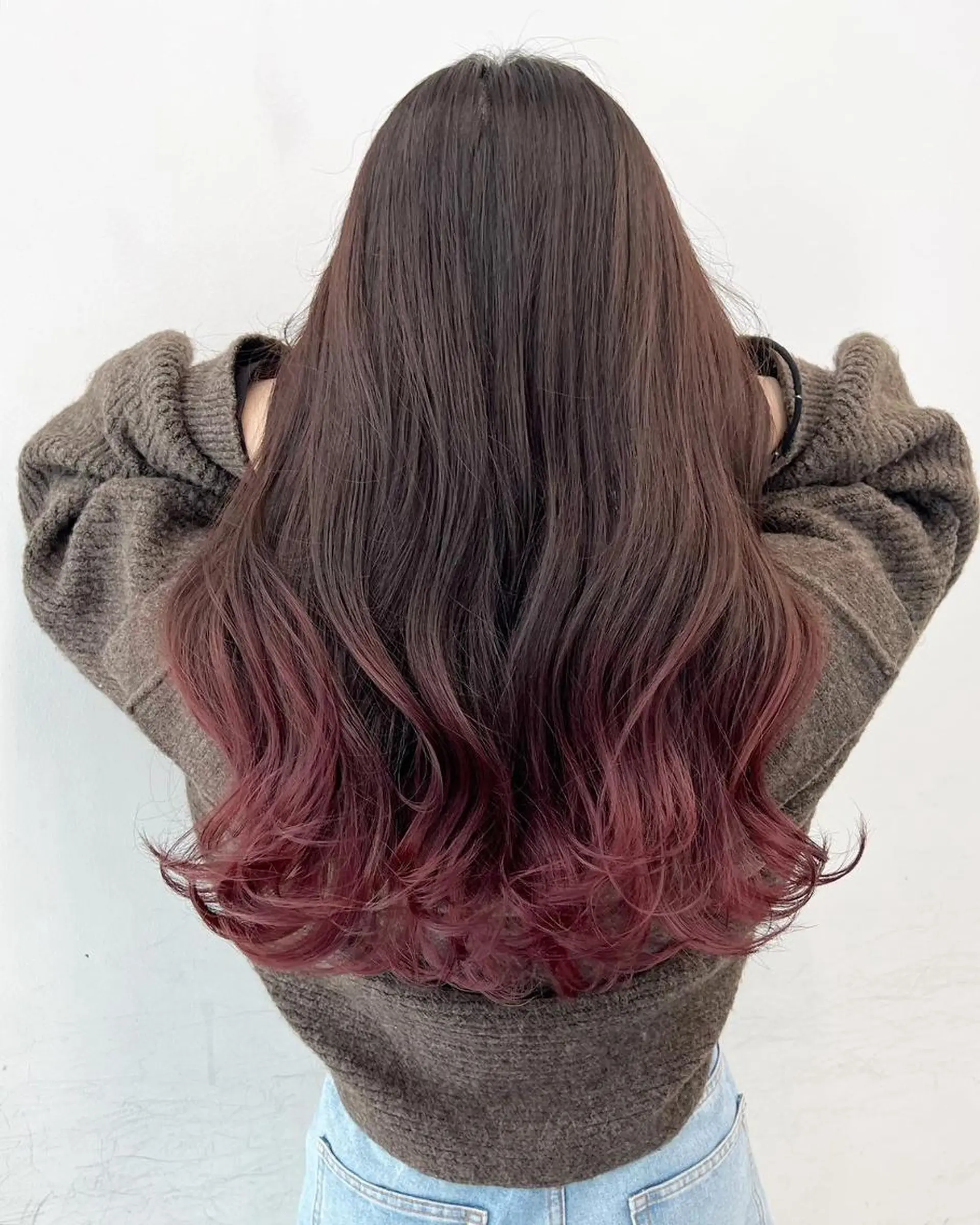 ミディアム アッシュ フレンチガーリー 髪質改善 オン眉 公式 Ease by amble luxeのヘアスタイル