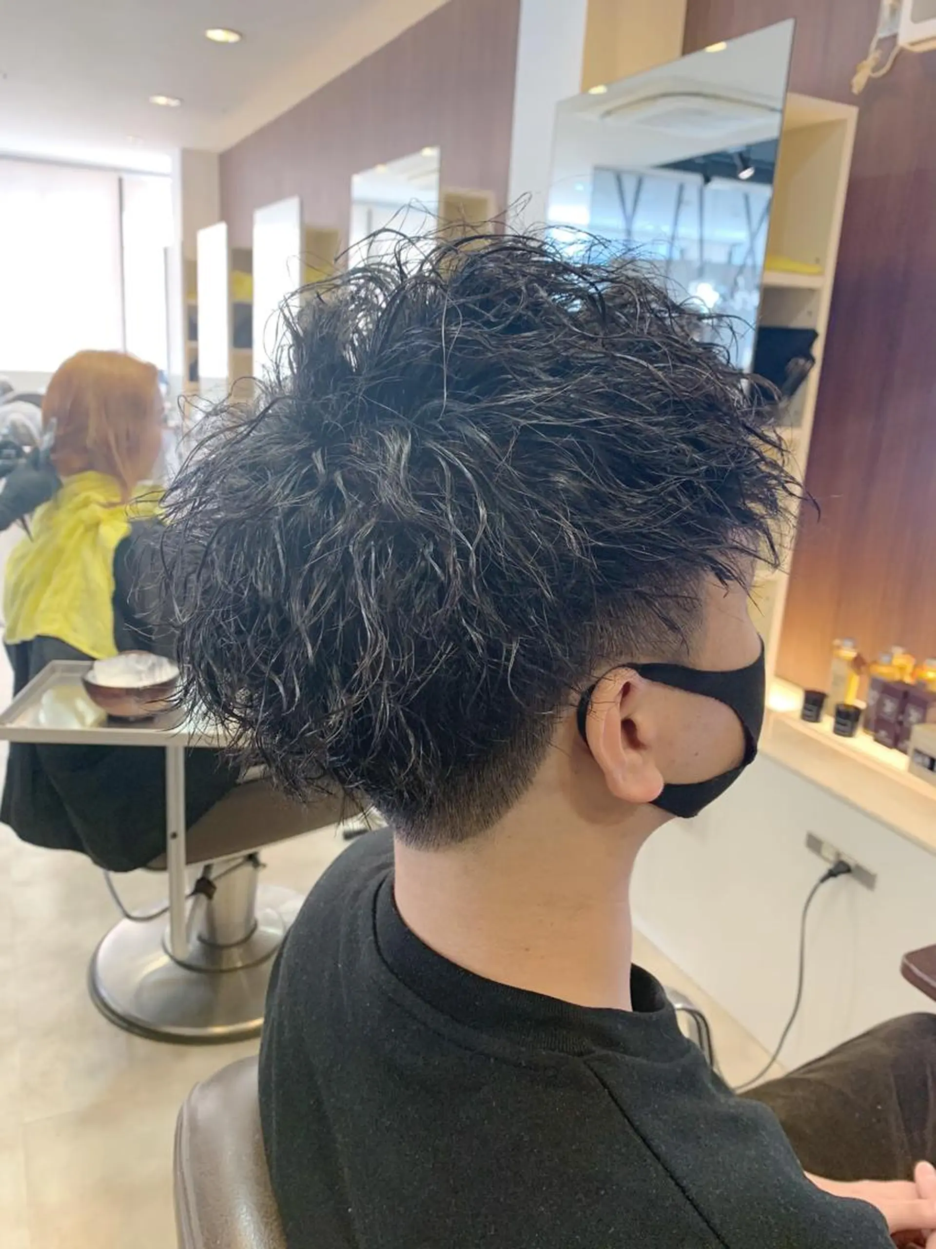 ショート メンズ メンズパーマ/難波/ 心斎橋　室園亮佑のヘアスタイル